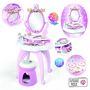 Voir la diapositive 7 : SMOBY Jeu de coiffure Smoby Coiffeuse Disney Princess 2 en 1 avec tabouret