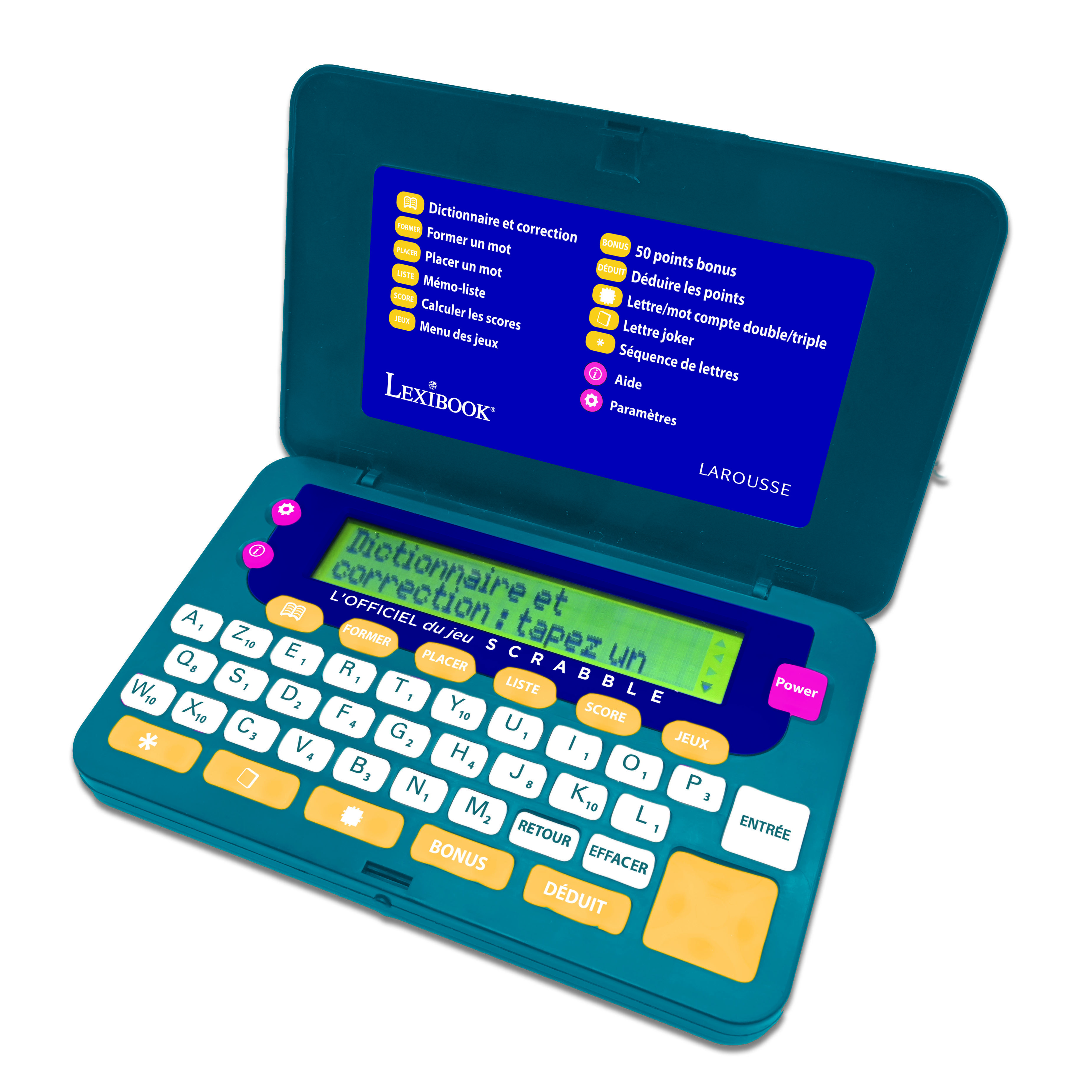 Voir la diapositive 4 : LEXIBOOK Dico électronique du scrabble