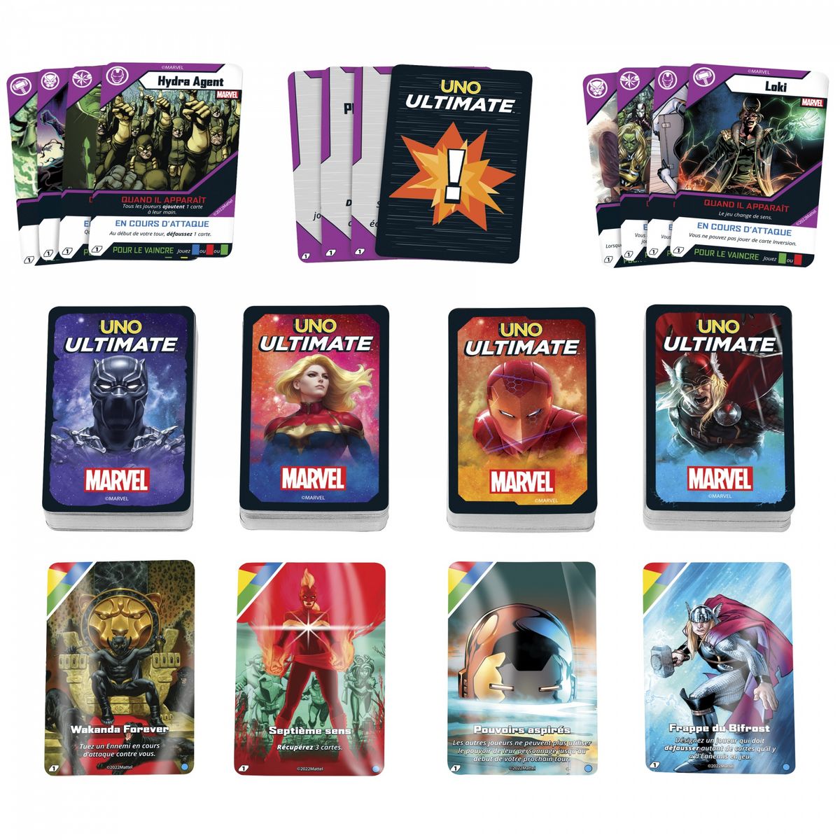 MATTEL Jeu Uno Ultimate Marvel