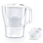 Voir la diapositive 1 : BRITA Carafe filtrante blanche Aluna 2 mois MAXTRA PRO