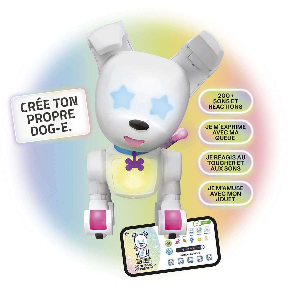 LANSAY Dog-E ton chien interactif personnalisable