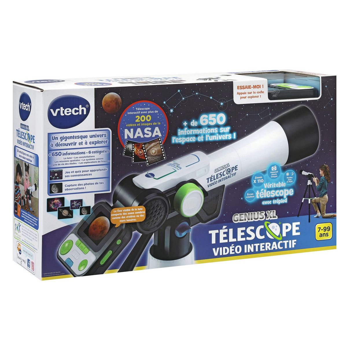 VTECH Télescope Vidéo Interactif - Genius XL
