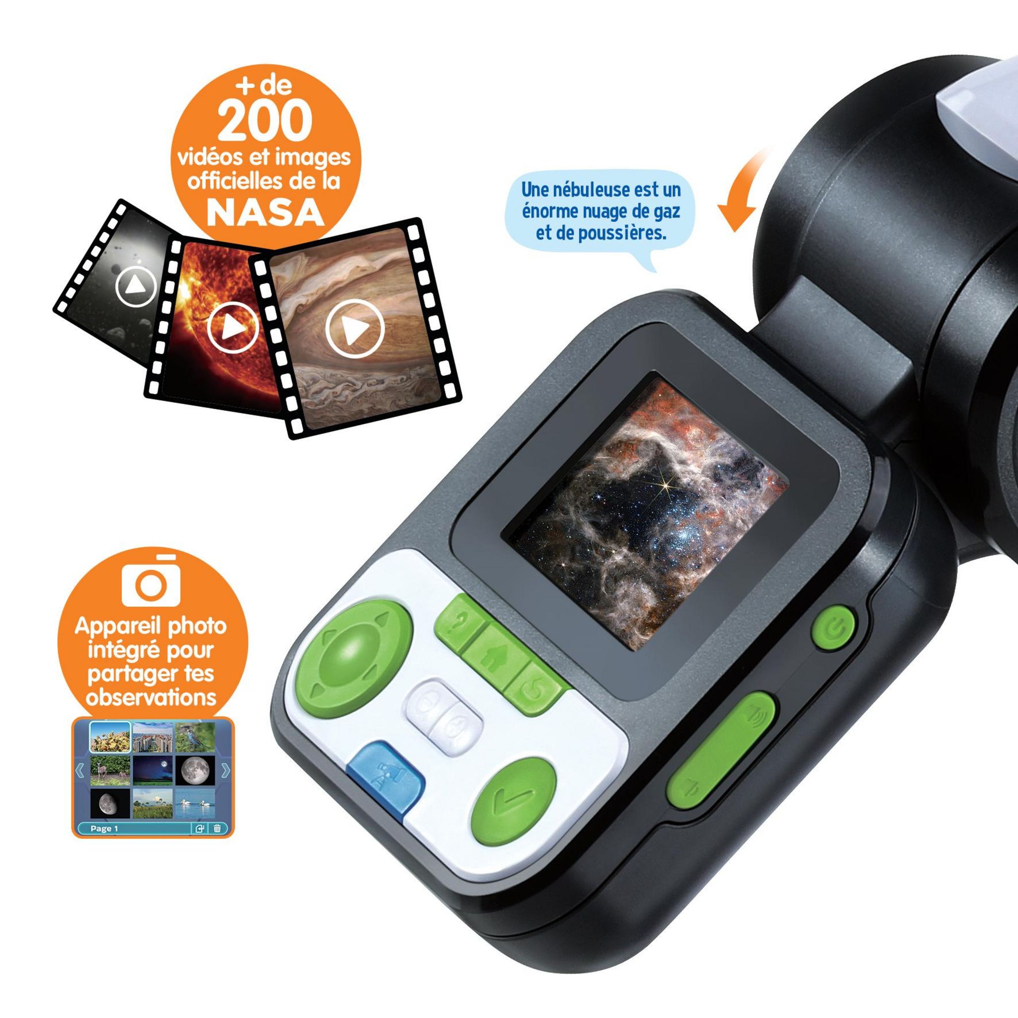 Voir la diapositive 7 : VTECH Télescope Vidéo Interactif - Genius XL