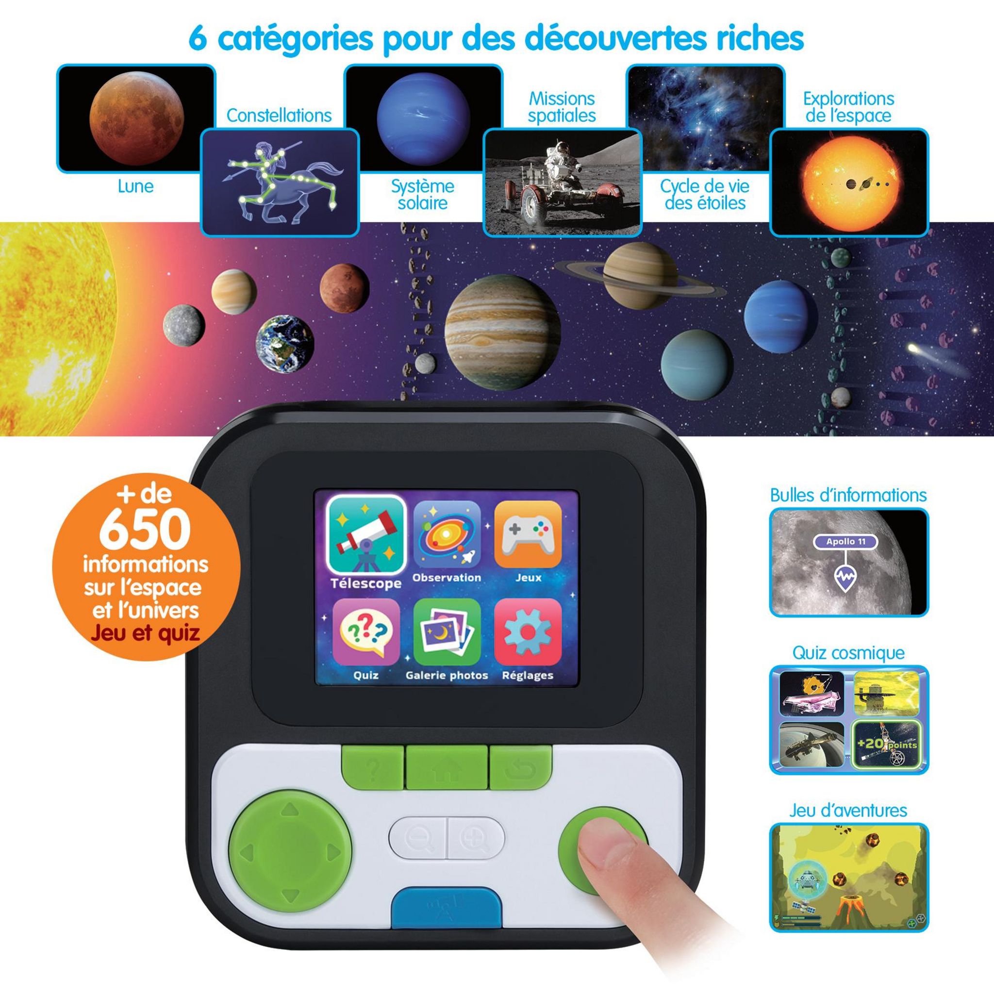 Voir la diapositive 8 : VTECH Télescope Vidéo Interactif - Genius XL