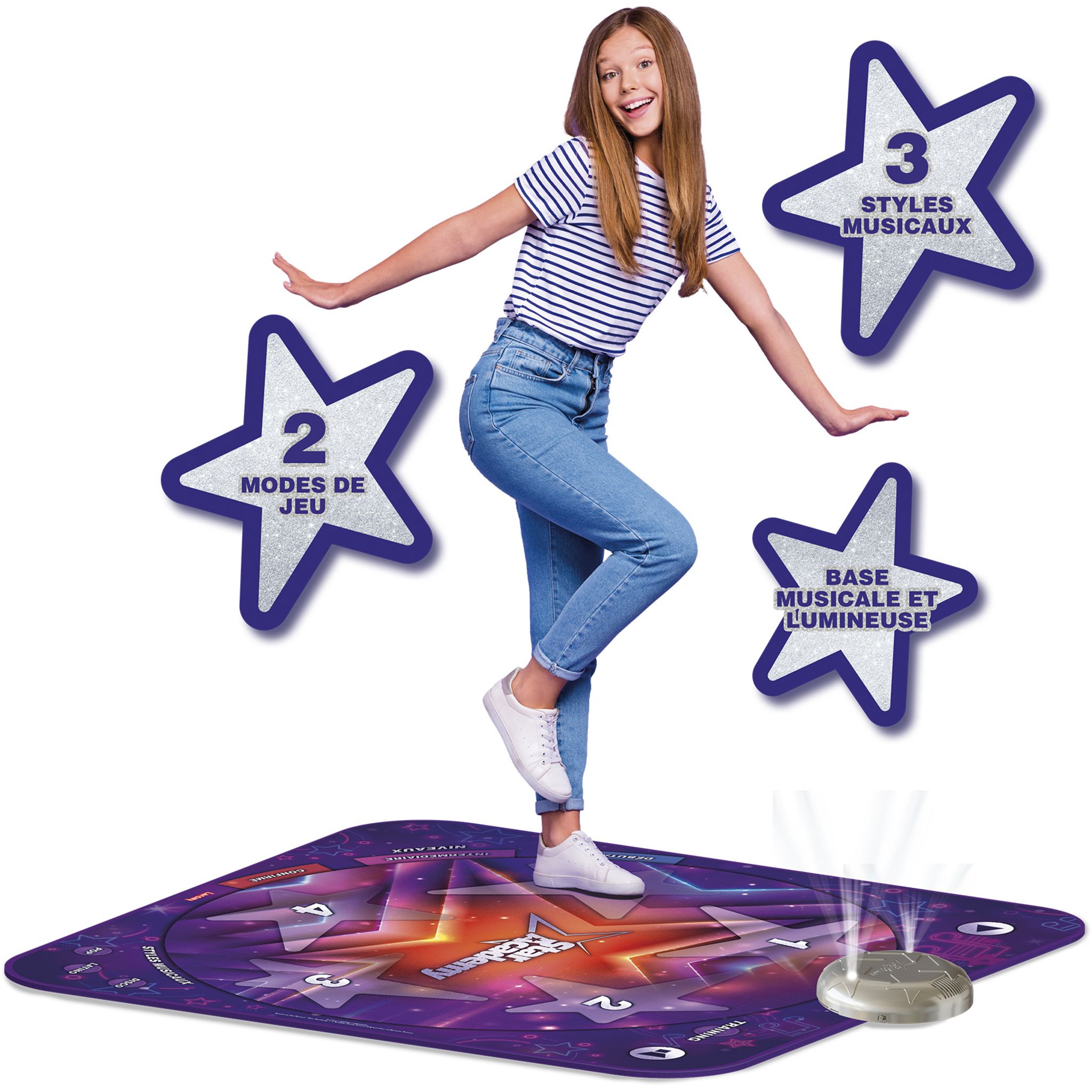 Voir la diapositive 3 : LANSAY Star academy - Tapis de danse
