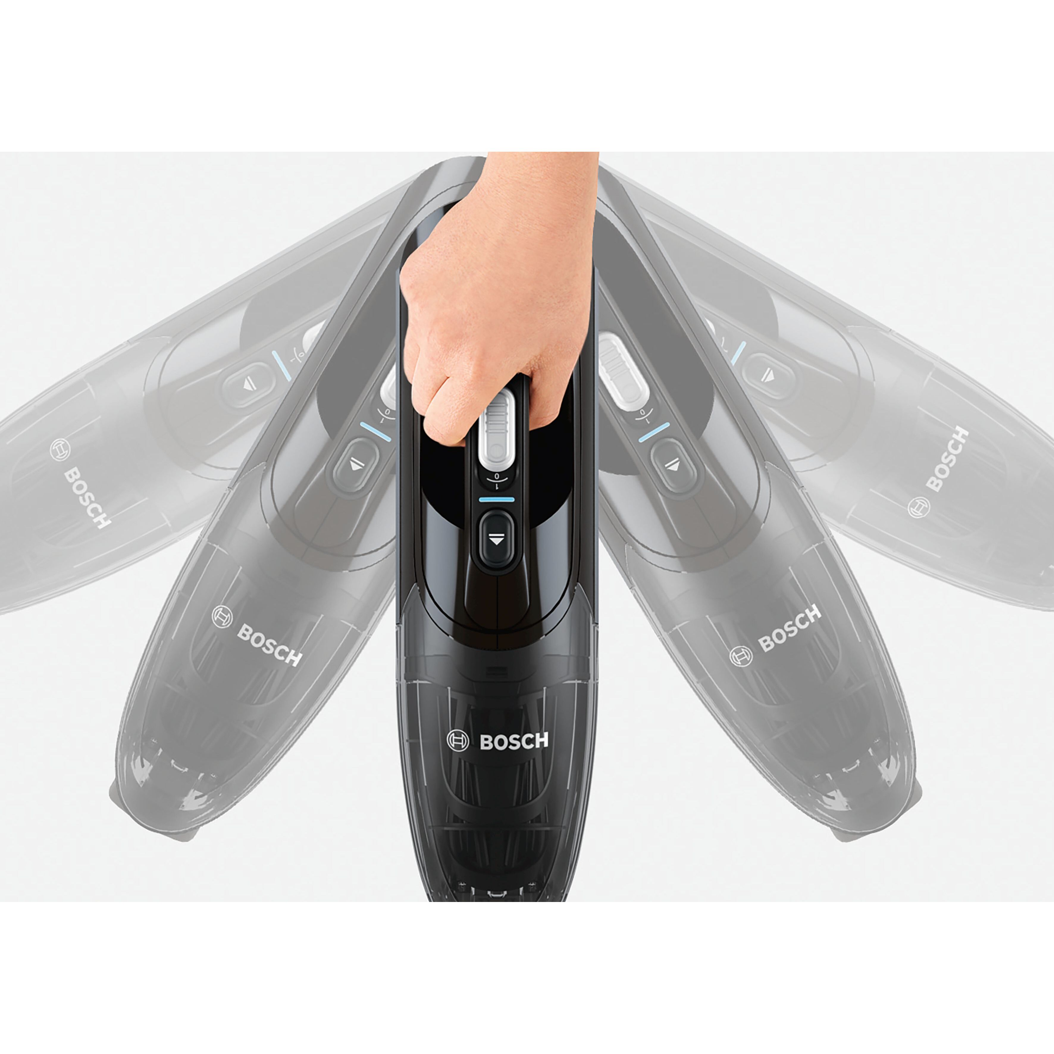 Voir la diapositive 5 : BOSCH Aspirateur balai sans sac 2 en 1 BCHF216B - Noir