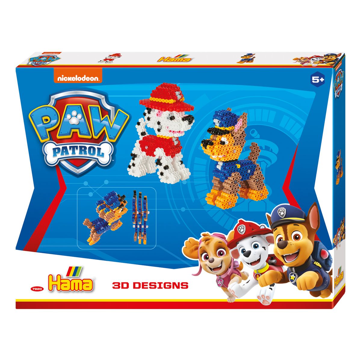 Pat patrouille - midi boite petit modèle 2000 perles