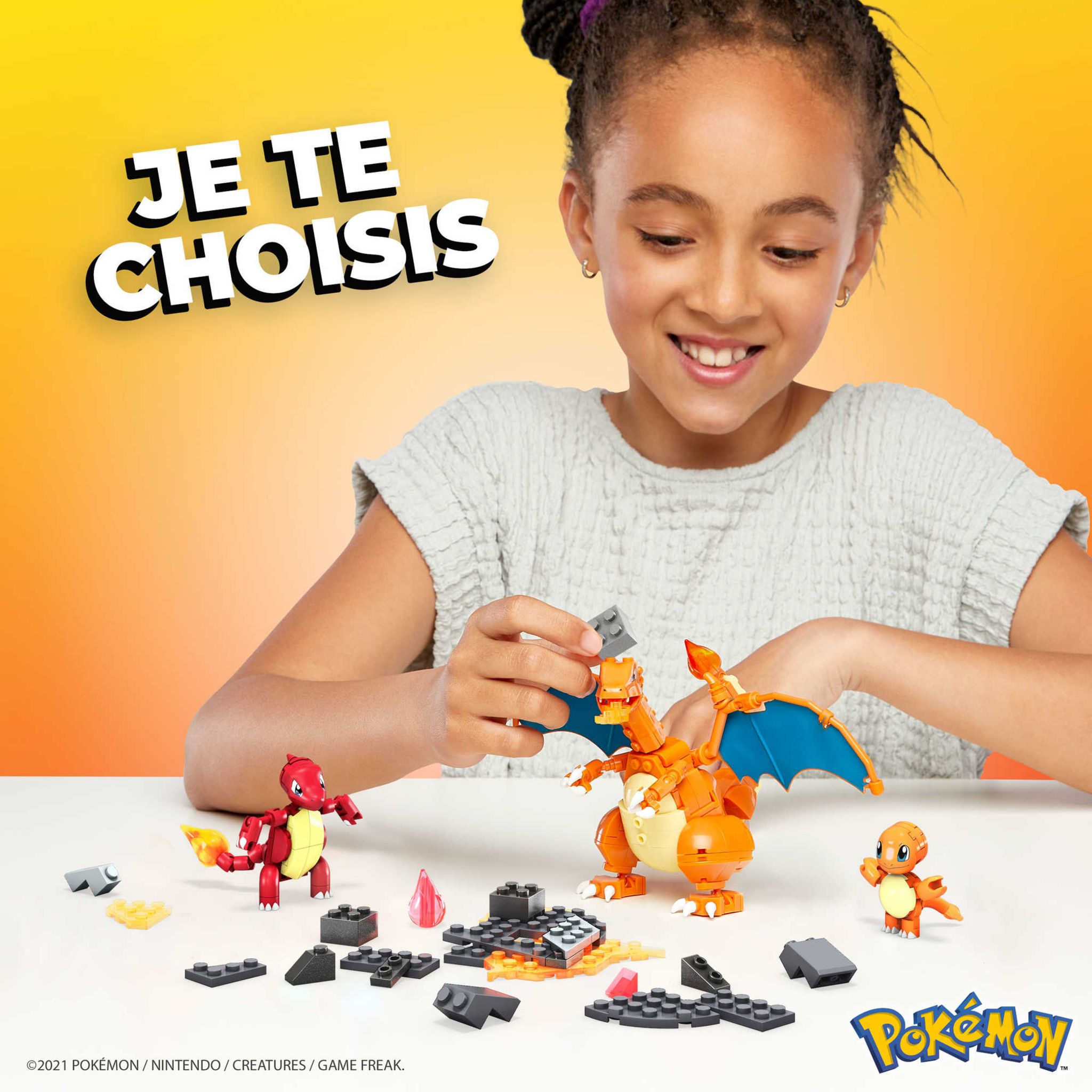 Voir la diapositive 6 : MATTEL Méga Construx Coffret Évolution Salamèche POKEMON