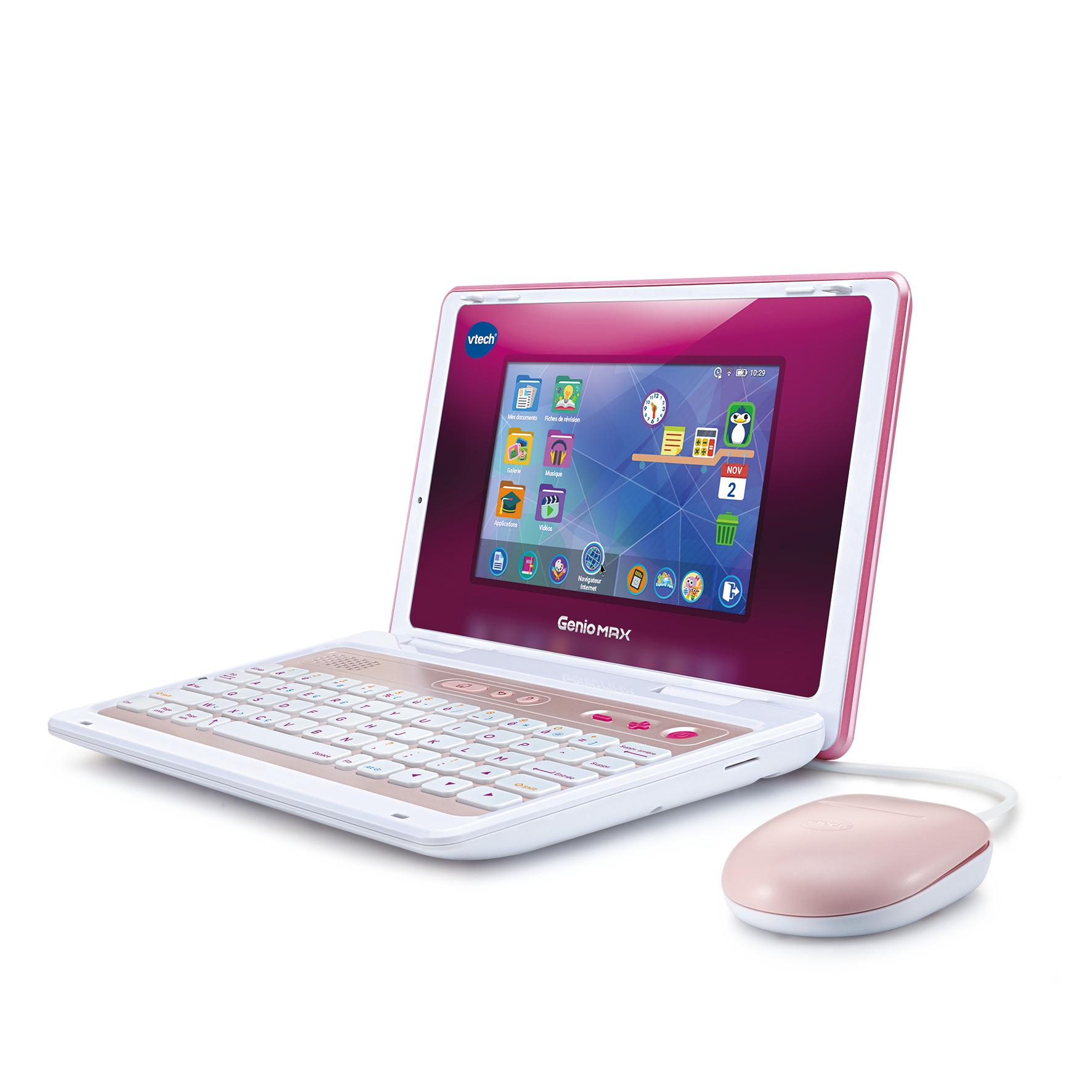 Voir la diapositive 3 : VTECH Ordinateur Genio Max Écran 7 pouces - Rose