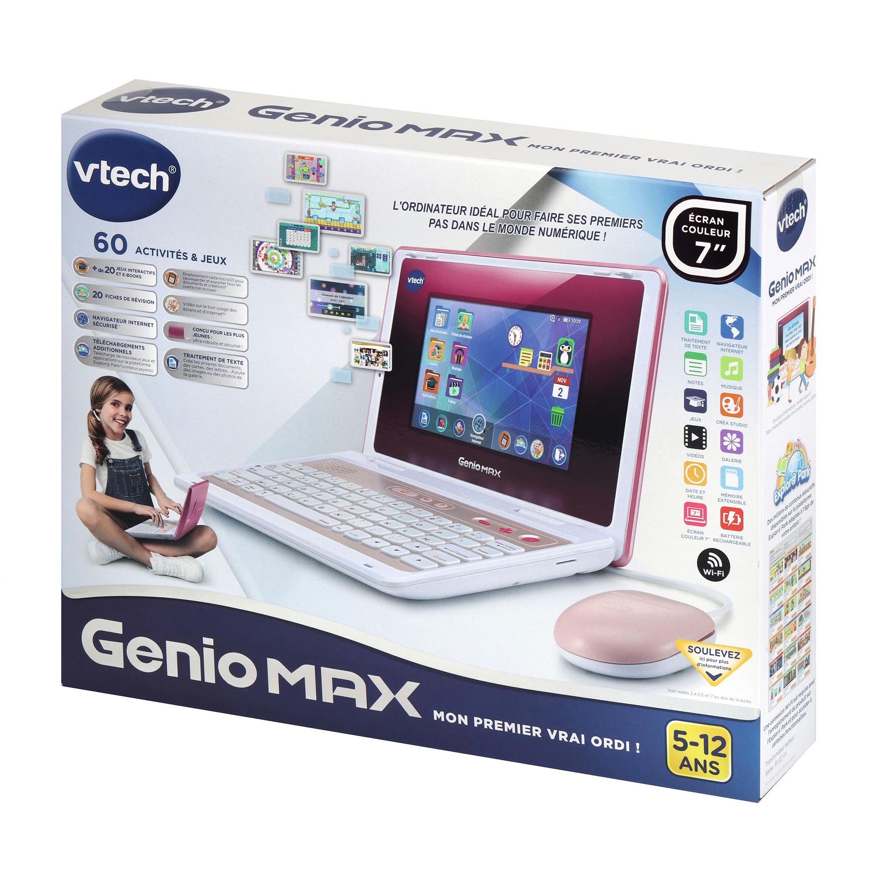 Voir la diapositive 7 : VTECH Ordinateur Genio Max Écran 7 pouces - Rose