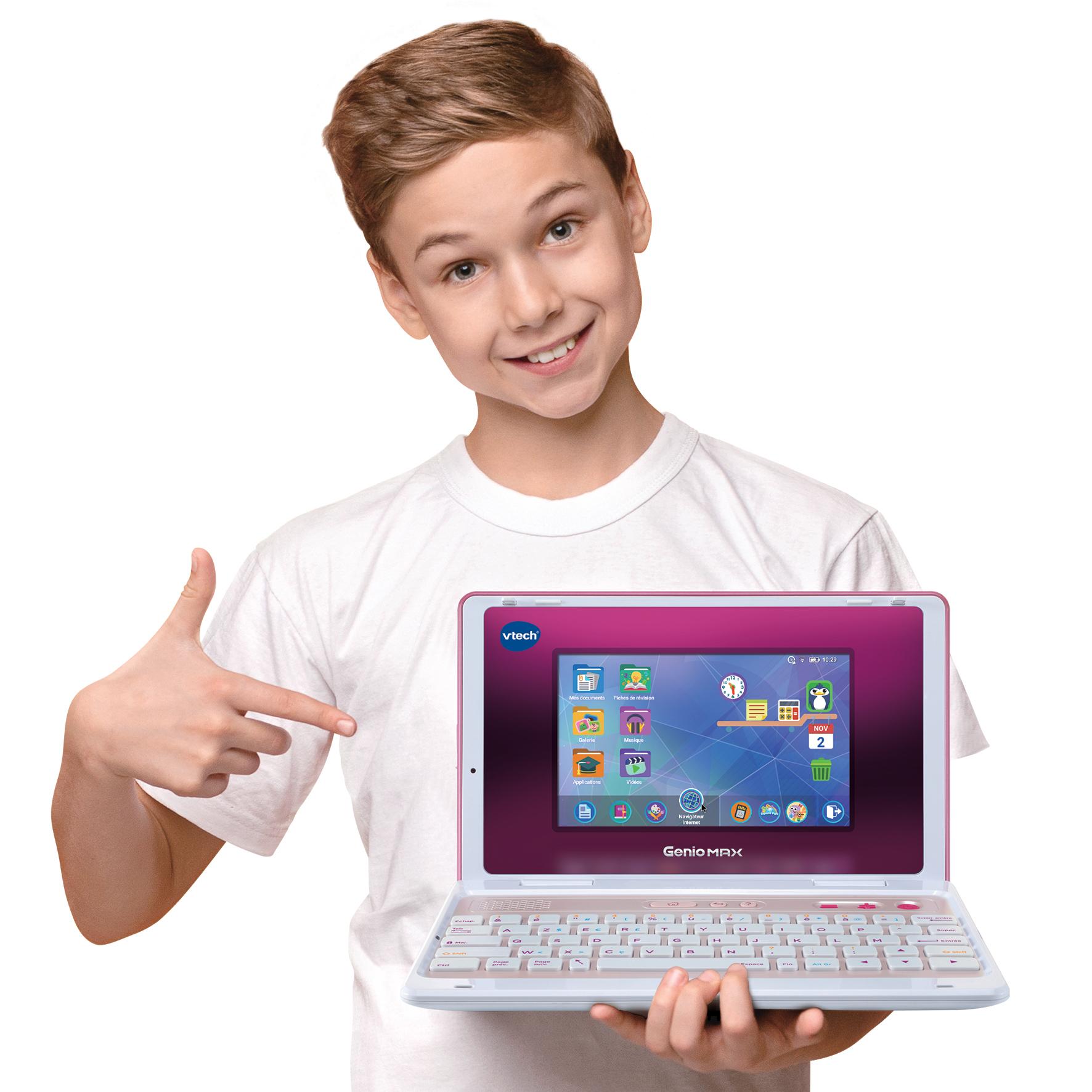 Voir la diapositive 8 : VTECH Ordinateur Genio Max Écran 7 pouces - Rose