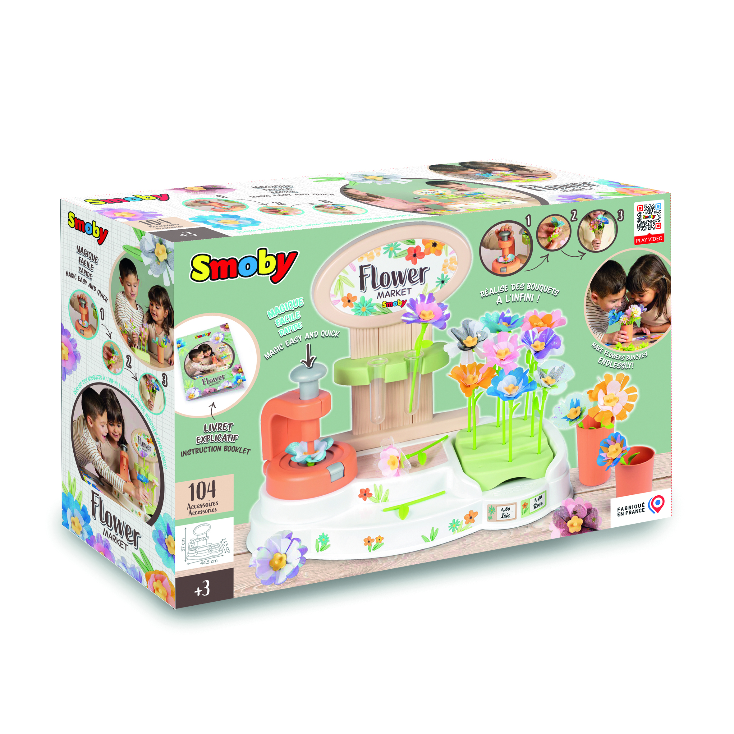 Voir la diapositive 2 : SMOBY Kit Marché aux fleurs