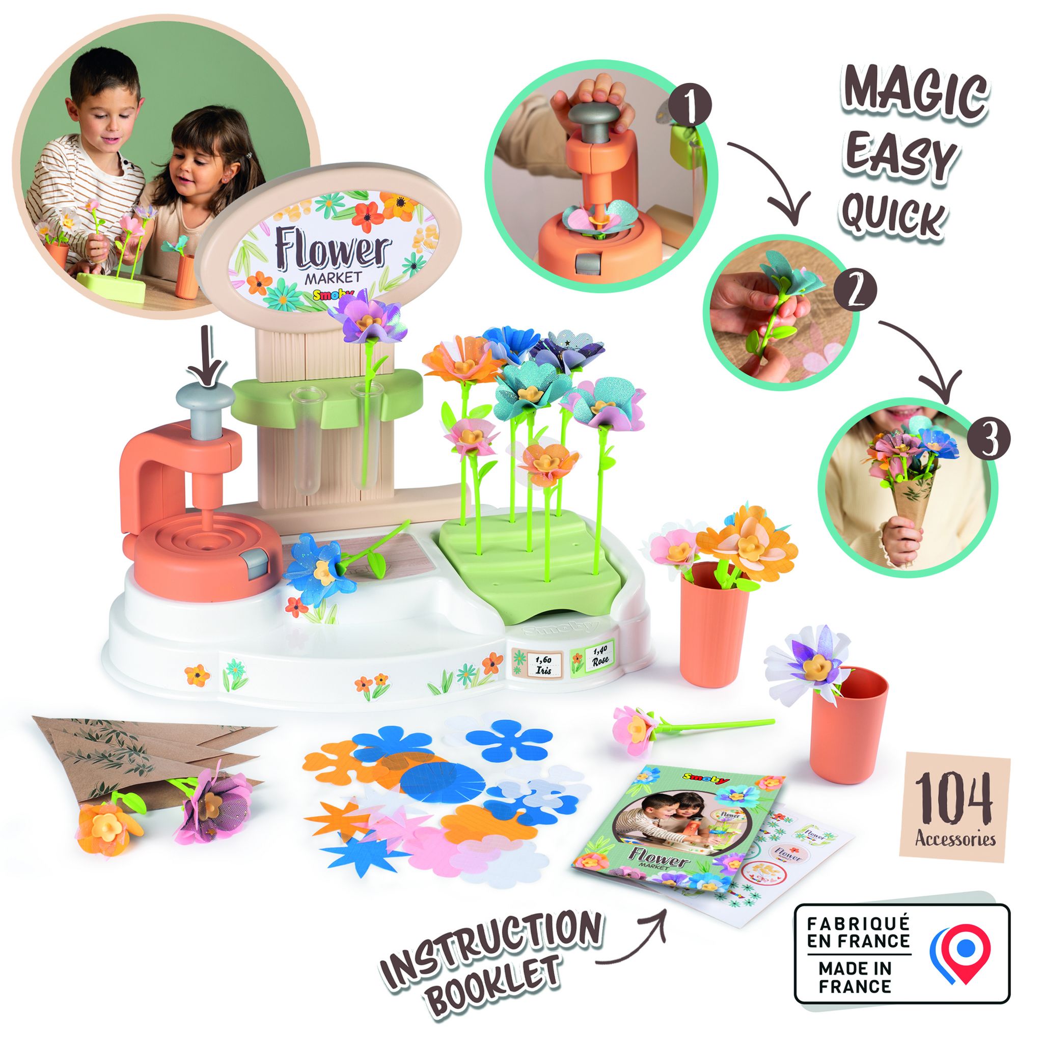 Voir la diapositive 7 : SMOBY Kit Marché aux fleurs