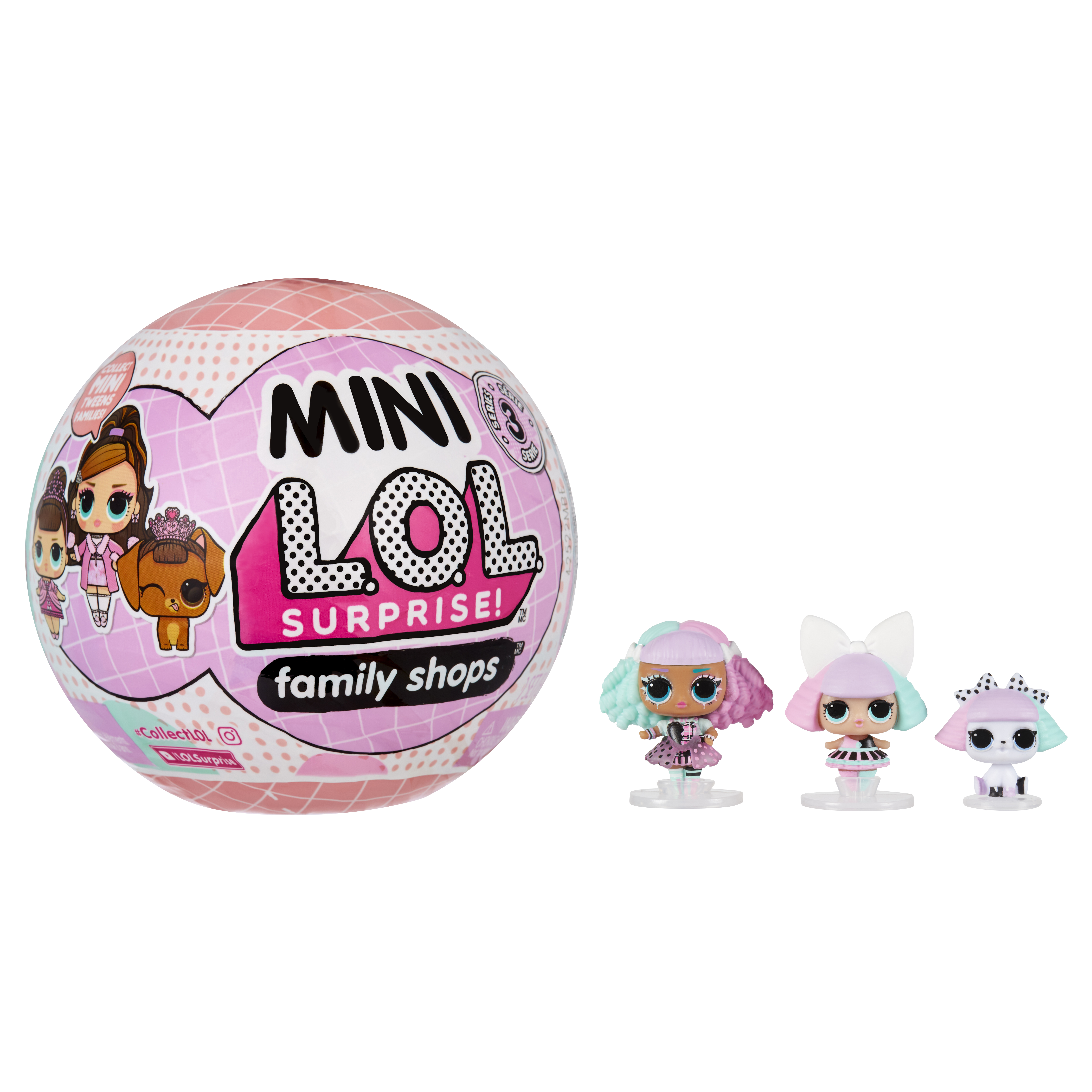 Voir la diapositive 2 : MGA 3 poupées Mini LOL Surprise Family