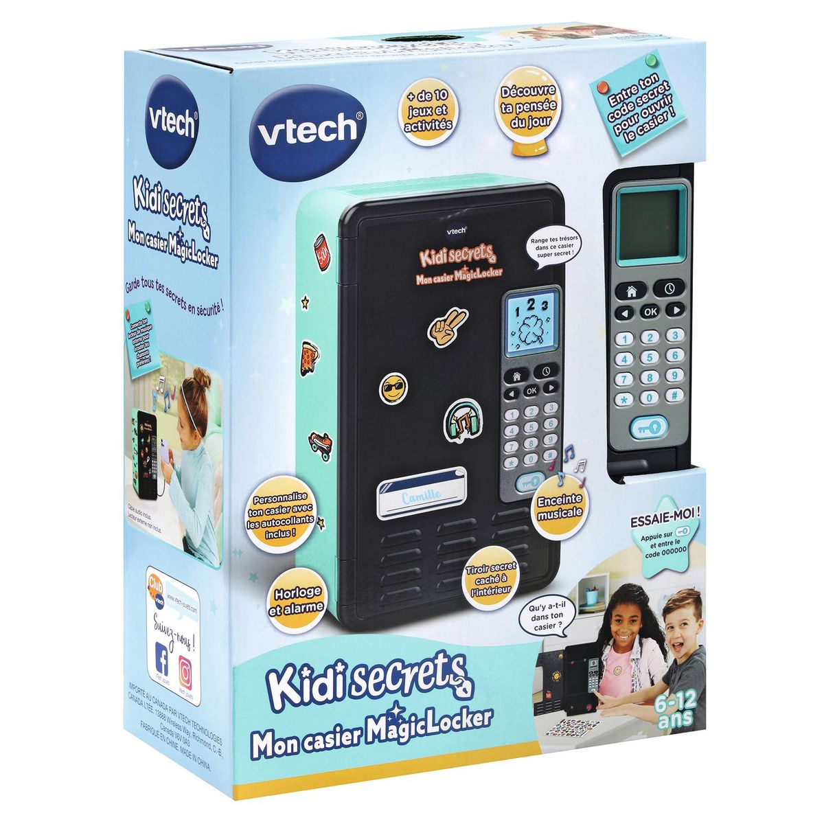 VTECH Mon casier MagicLocker Bleu/Noir