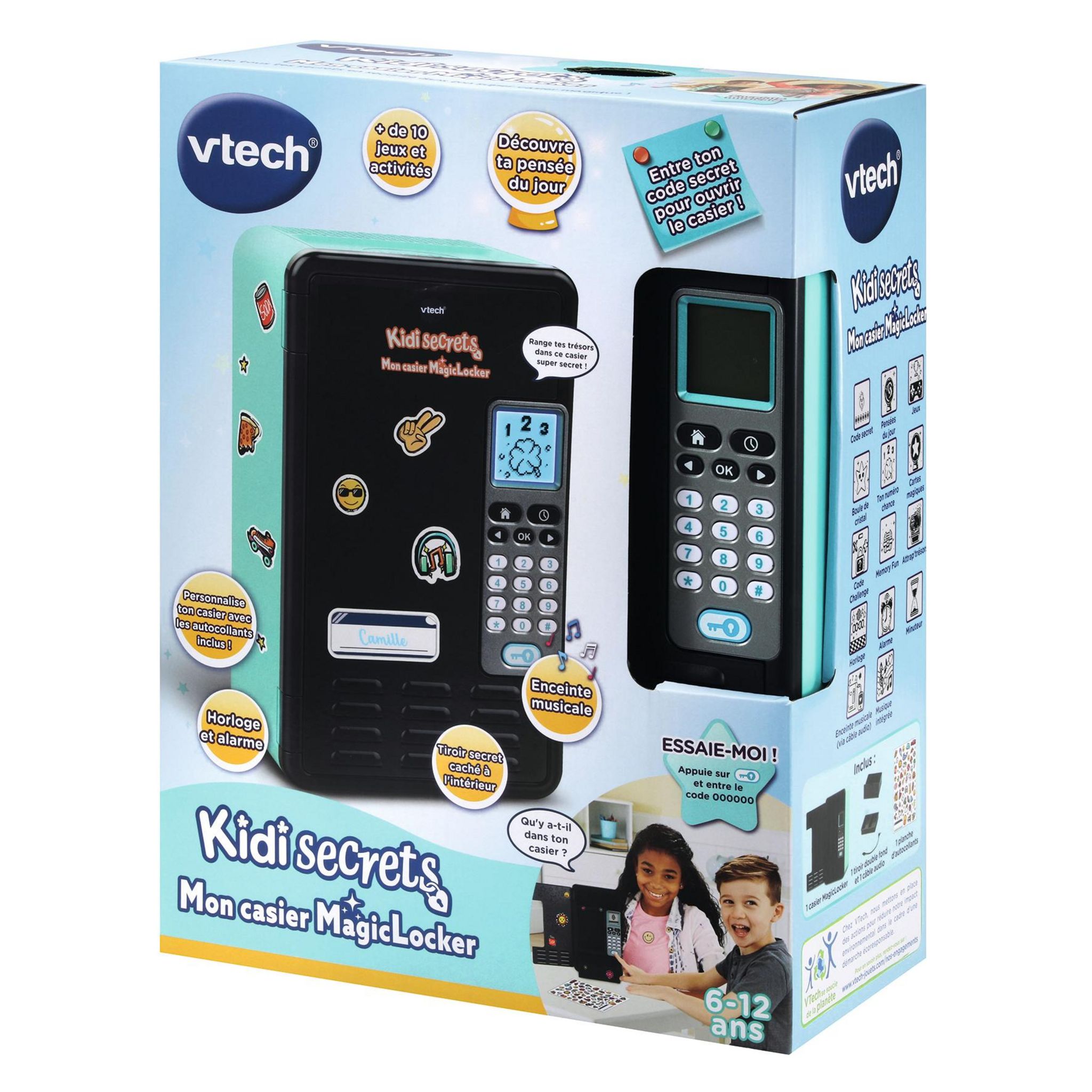Voir la diapositive 7 : VTECH Mon casier MagicLocker Bleu/Noir