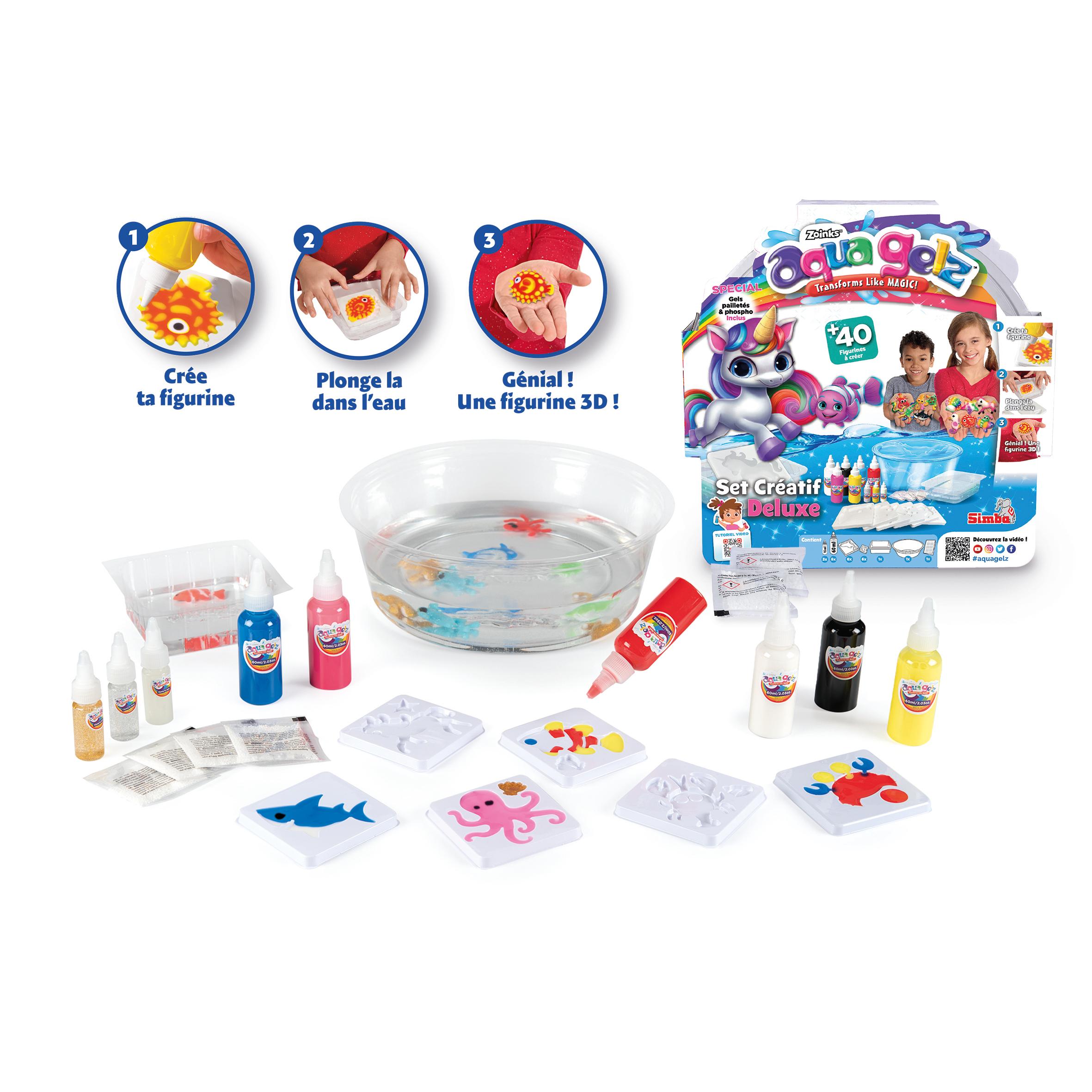 Voir la diapositive 3 : SIMBA Set créatif Deluxe Aqua Gelz