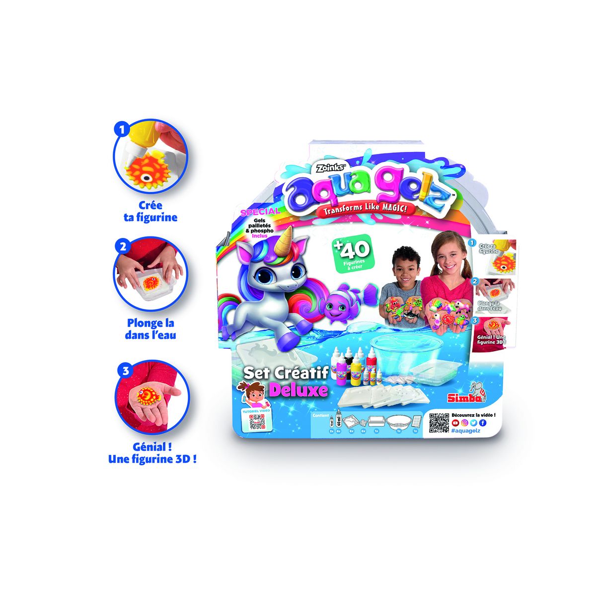 SMOBY Set créatif Deluxe Aqua Gelz