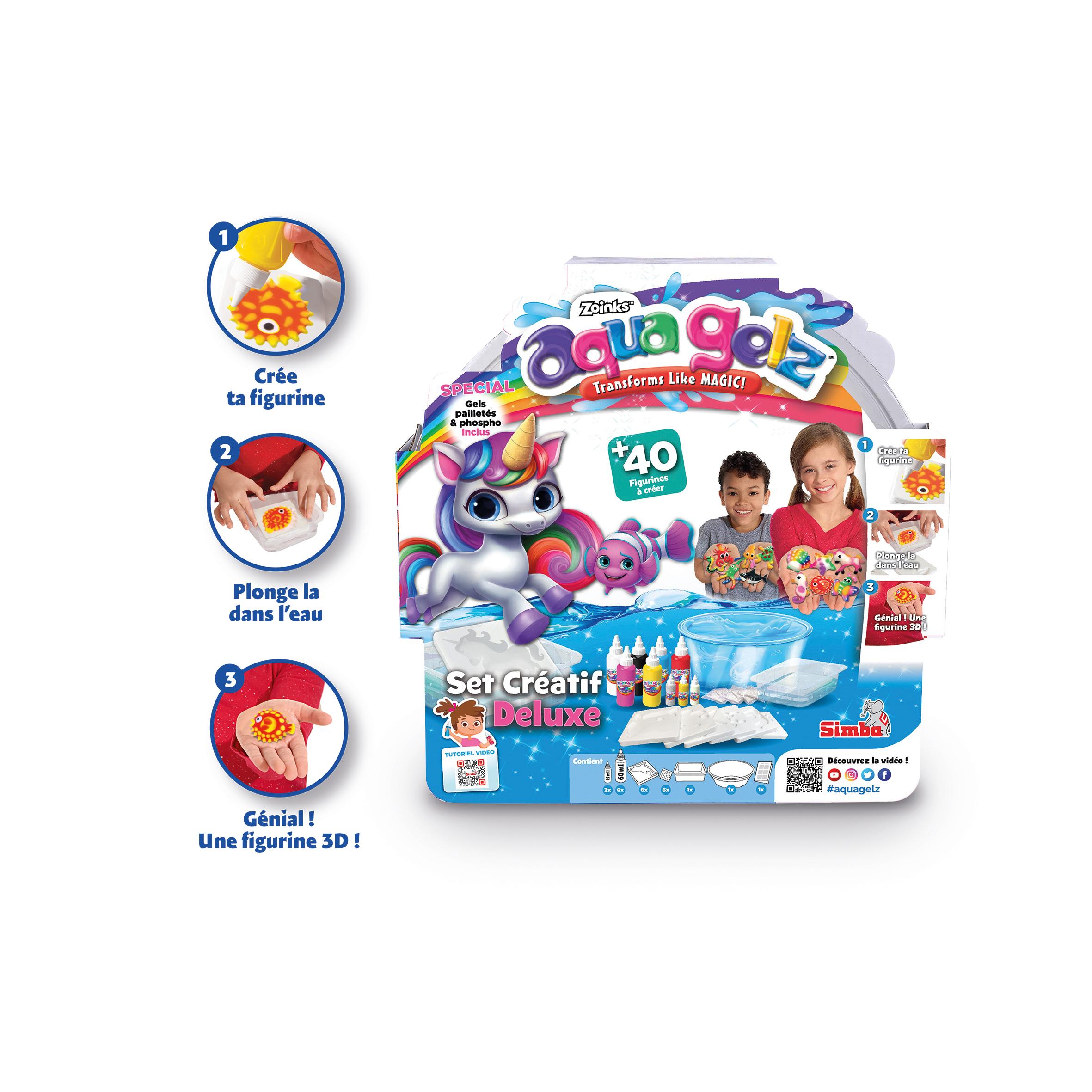 Voir la diapositive 4 : SIMBA Set créatif Deluxe Aqua Gelz