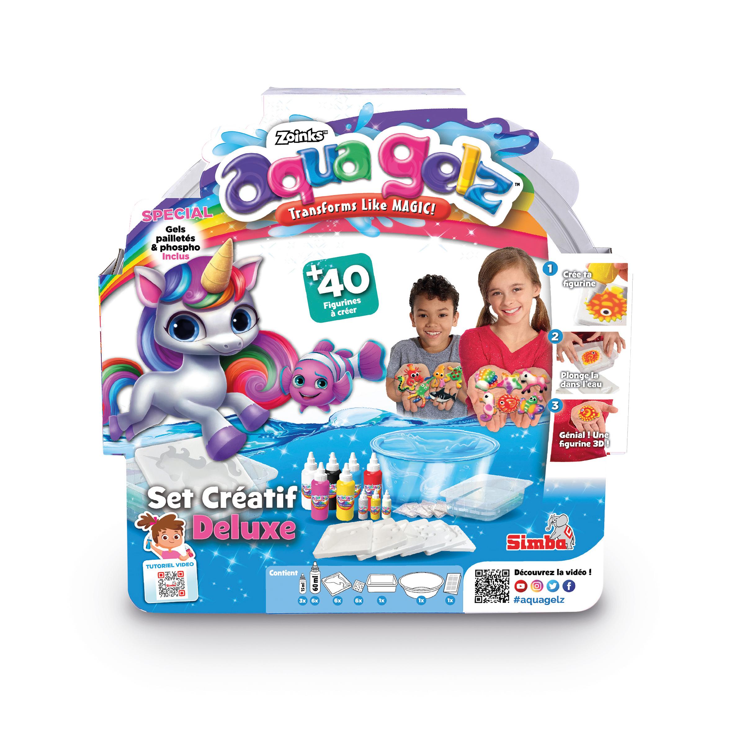 Voir la diapositive 5 : SIMBA Set créatif Deluxe Aqua Gelz