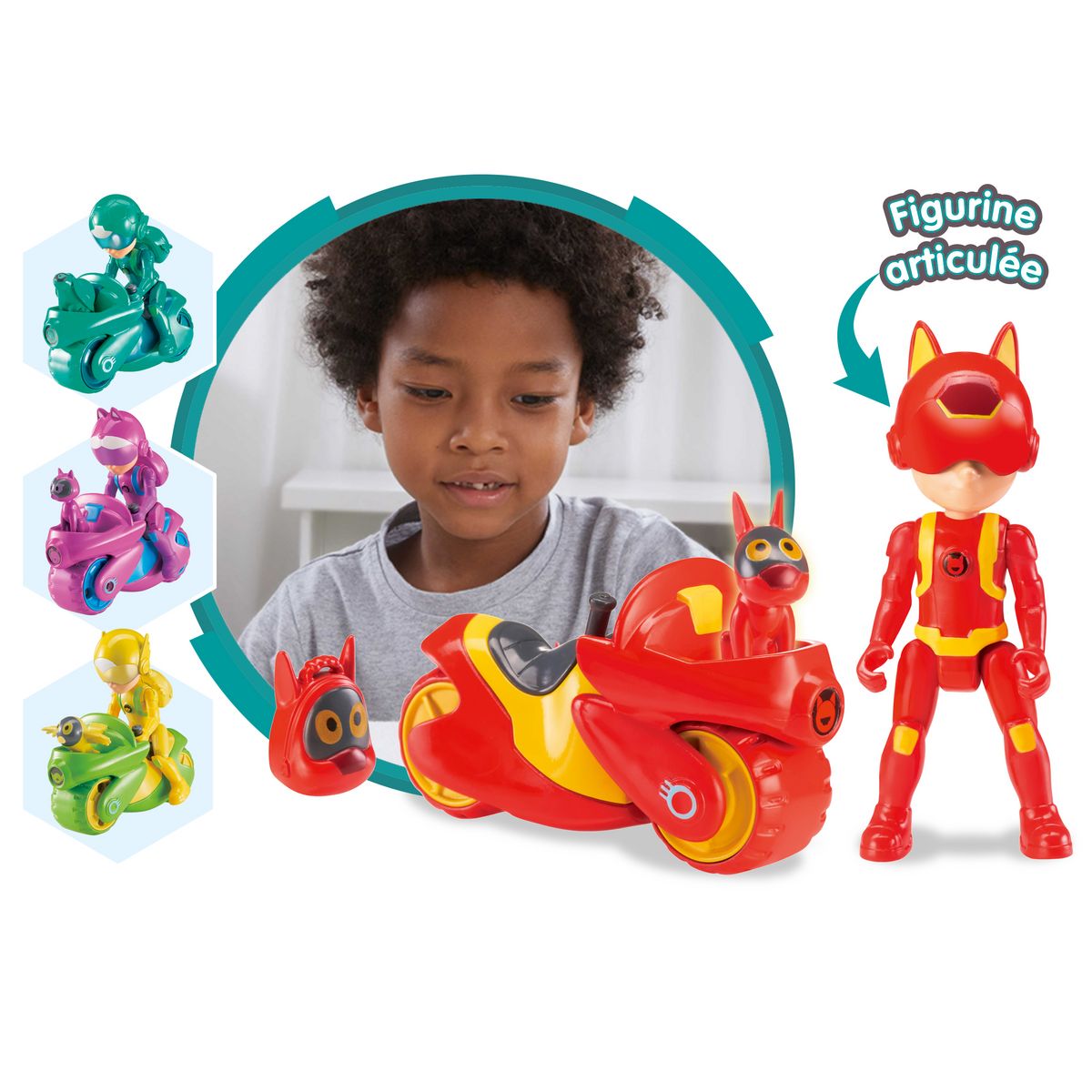 Figurine Petronix 7.5cm + moto