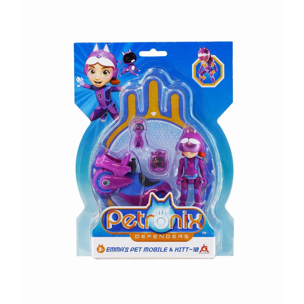 Figurine Petronix 7.5cm + moto