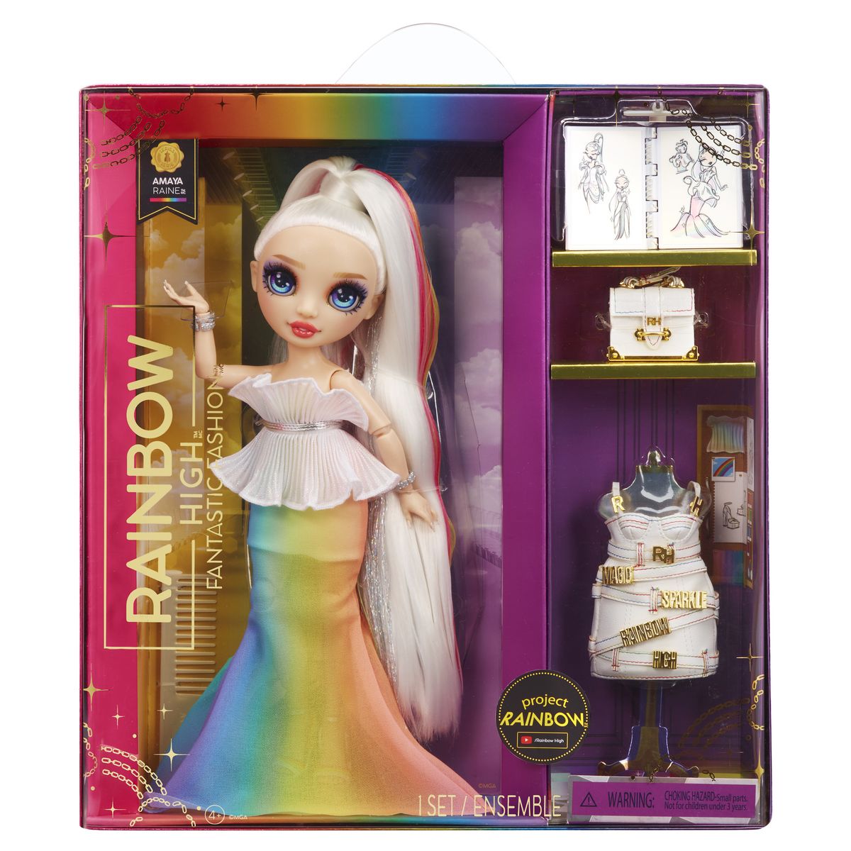 MGA Poupée Rainbow High Robe de bal