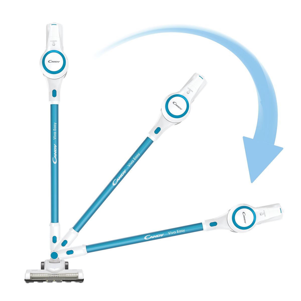 CANDY Aspirateur balai CVIVA02 - Bleu