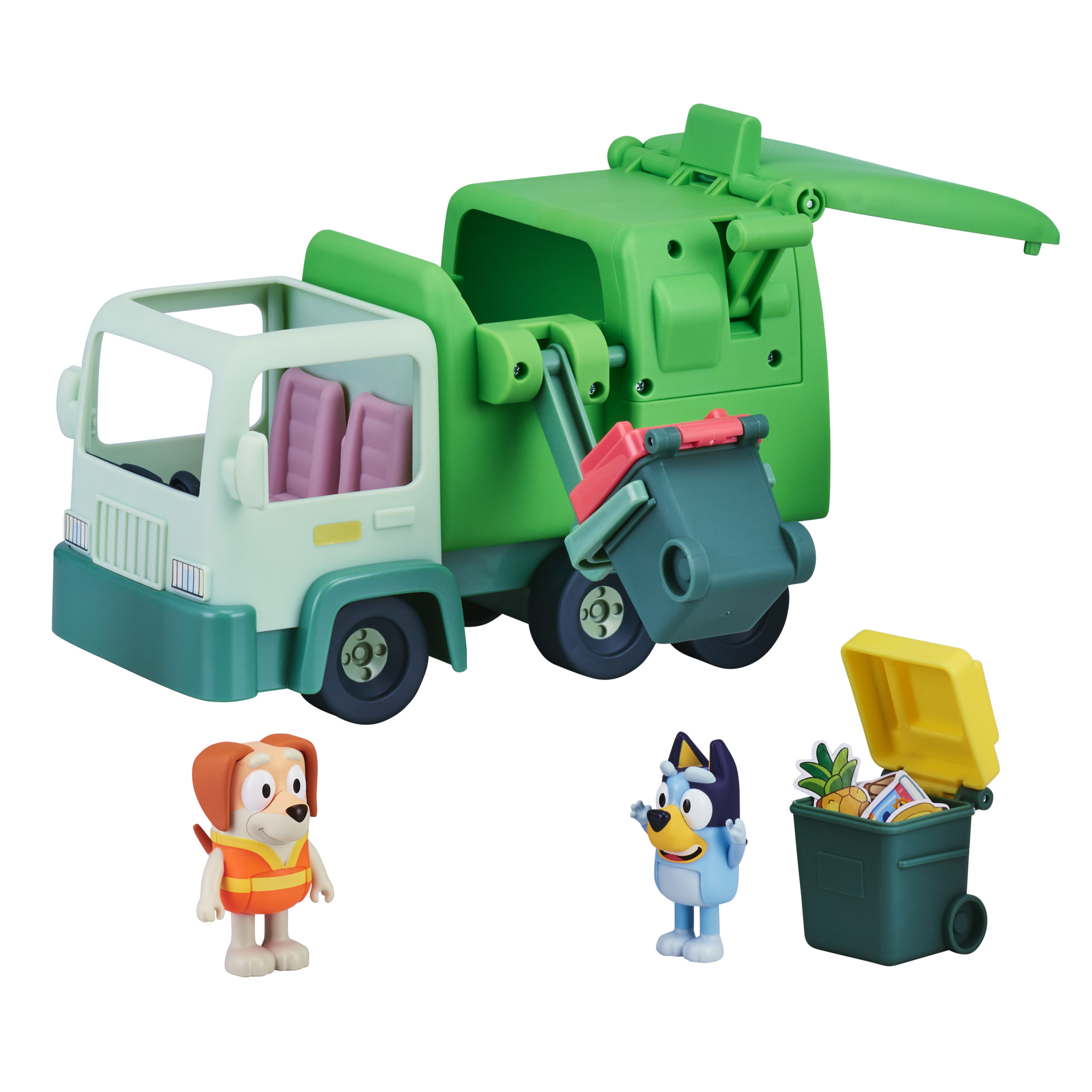 Voir la diapositive 2 : MOOSE Véhicule Camion Poubelle Bluey