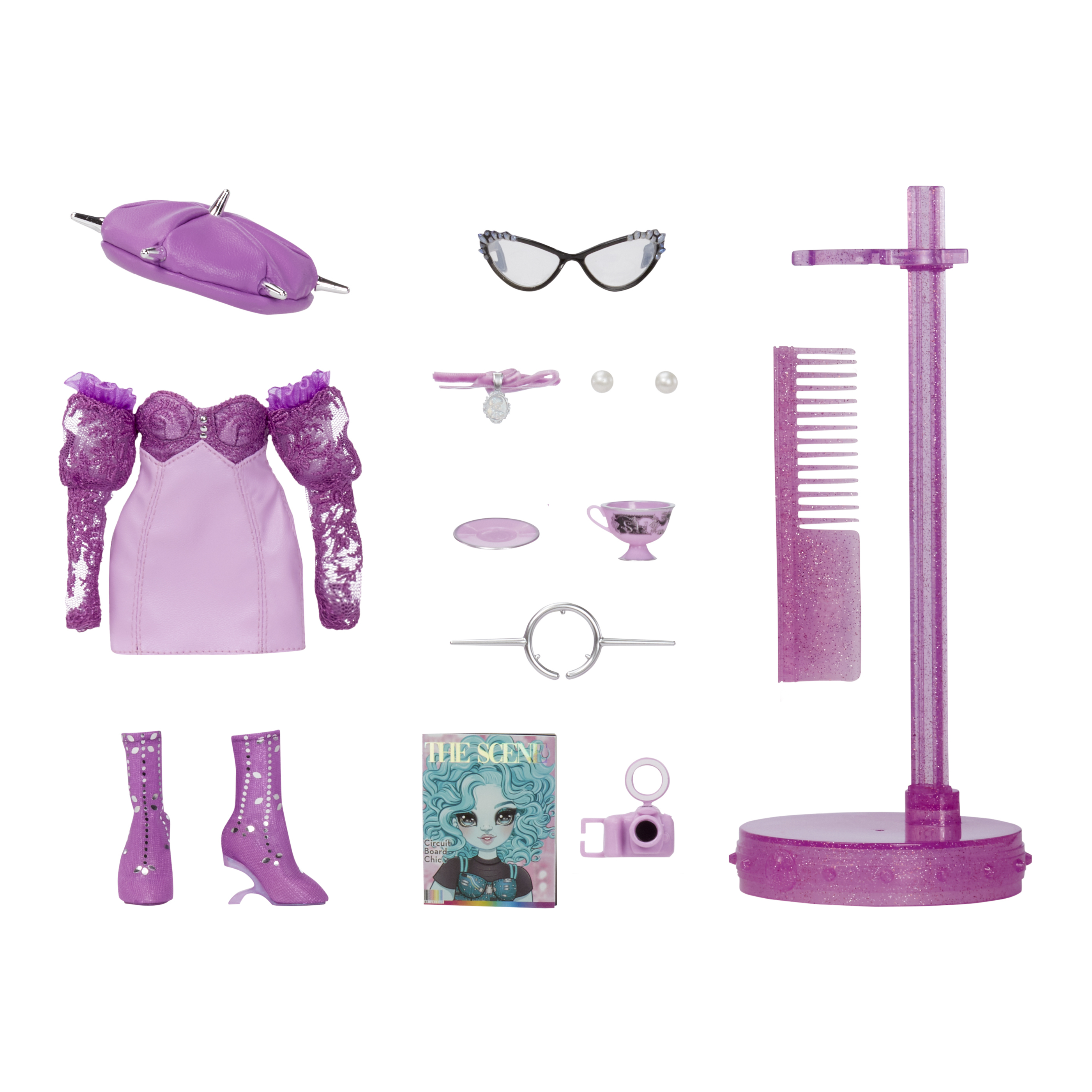Voir la diapositive 5 : MGA Poupée Mannequin Shadow High - Violet