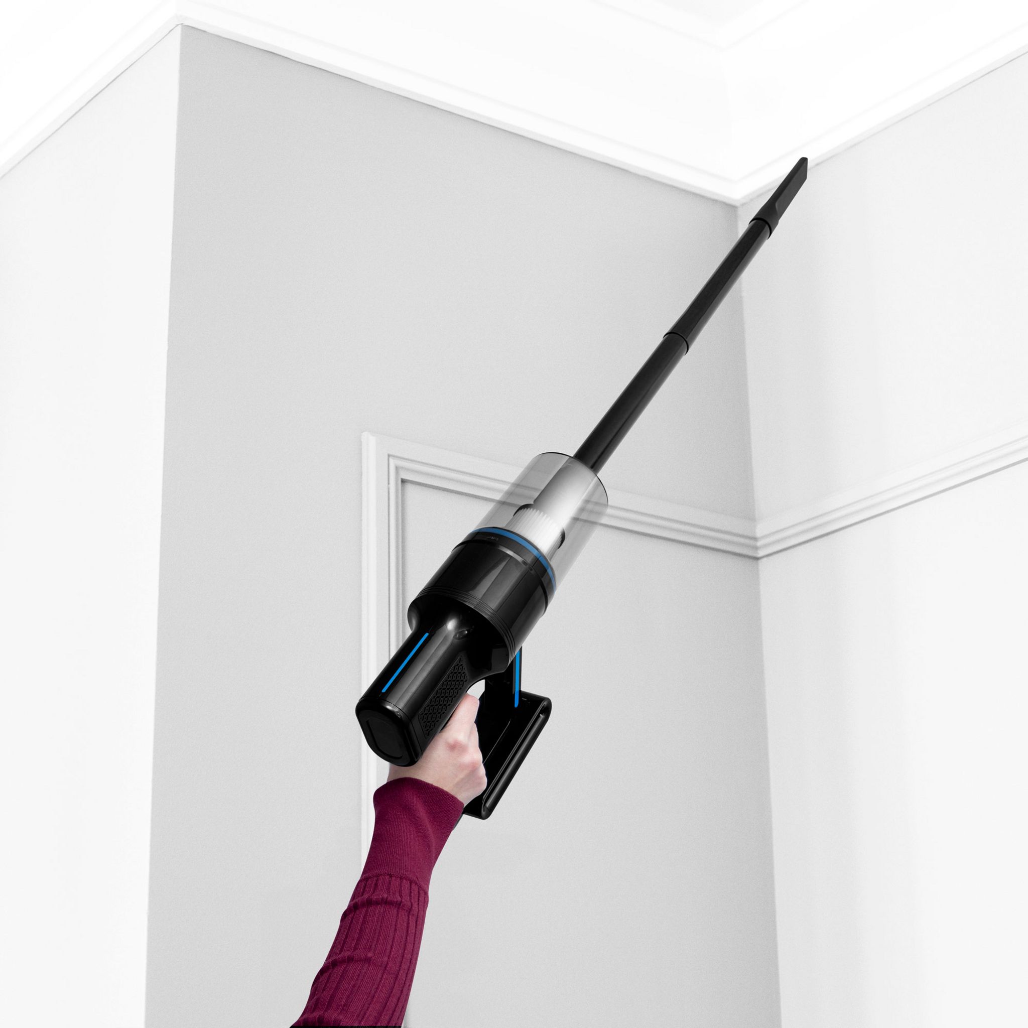 Voir la diapositive 4 : VORTEX Aspirateur balai 2 en 1 filaire F10 - Noir