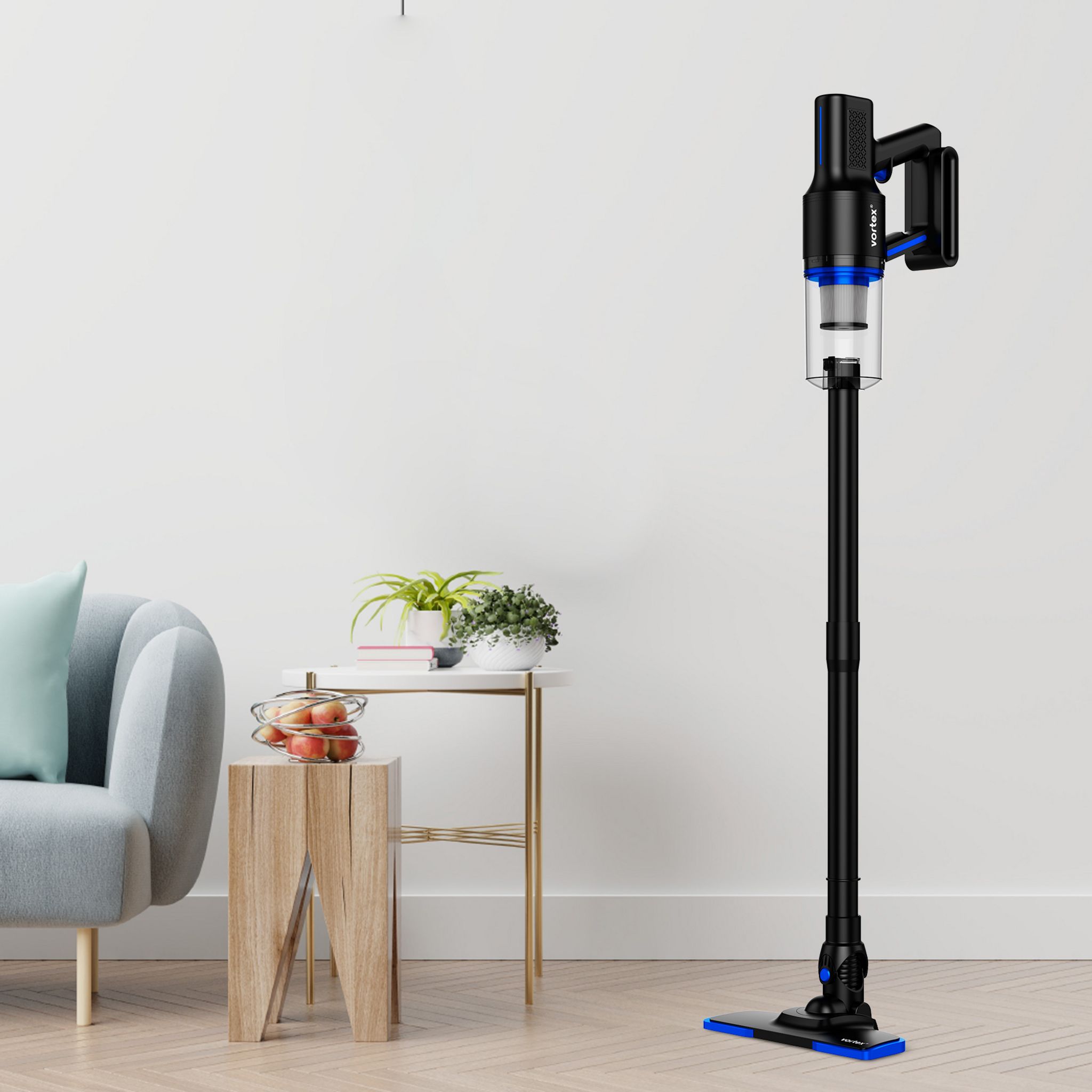 Voir la diapositive 10 : VORTEX Aspirateur balai 2 en 1 filaire F10 - Noir