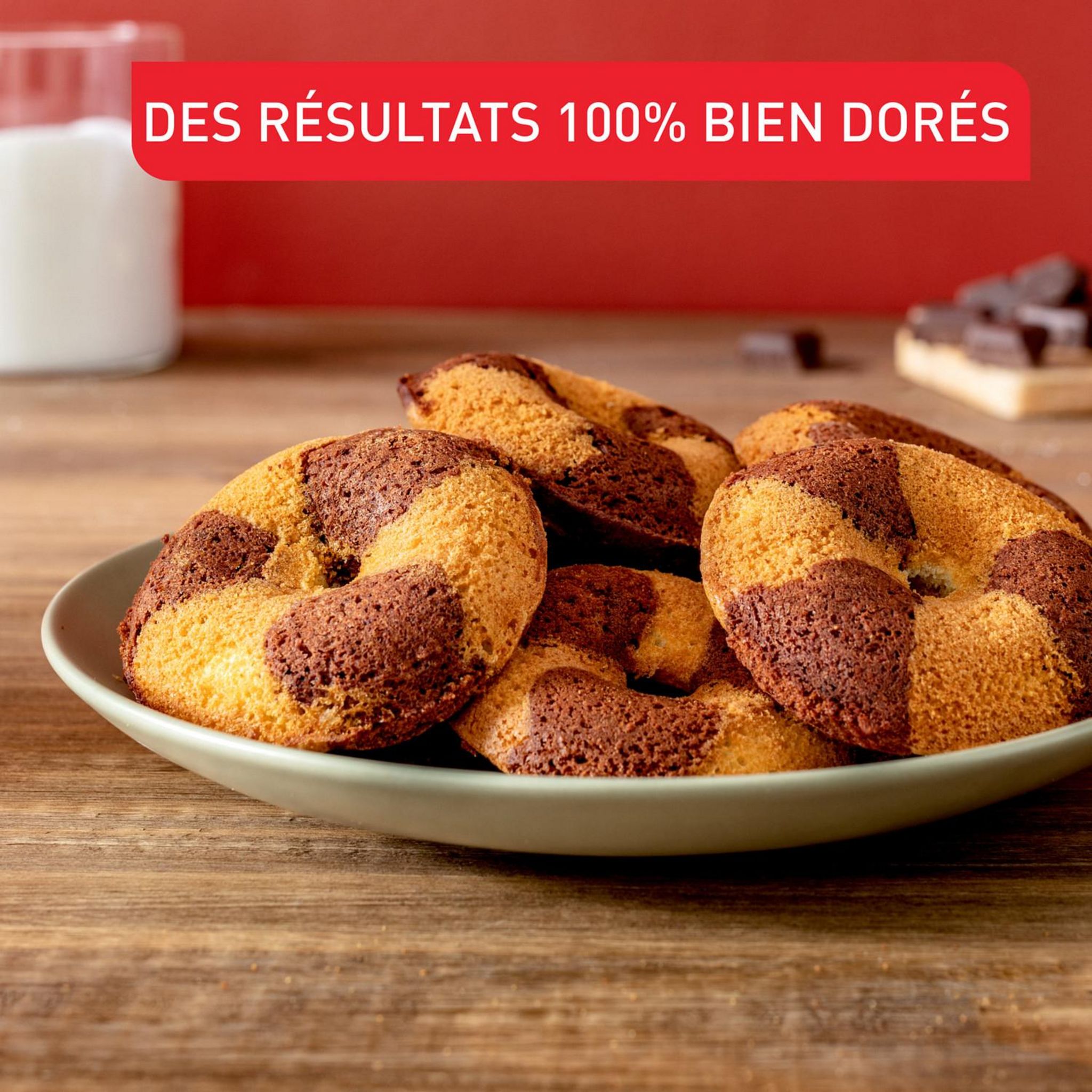 Voir la diapositive 2 : TEFAL Moule mini donuts Perfectbake