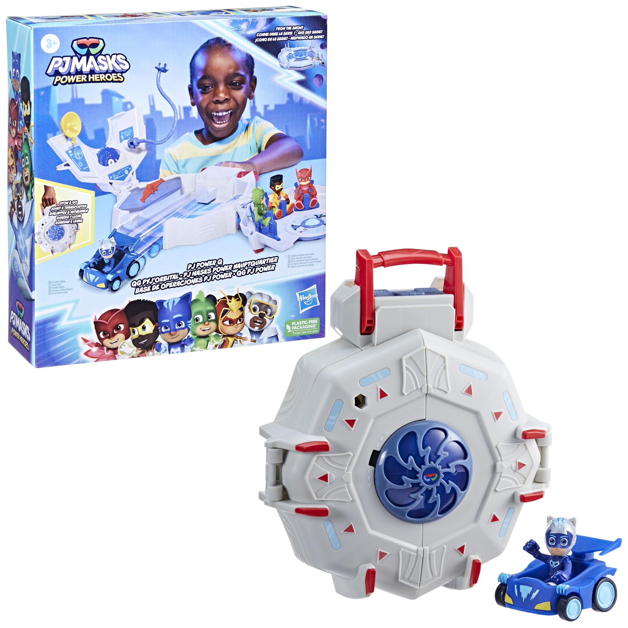 Voir la diapositive 3 : HASBRO Figurines Pyjamasques - QG Pyj'orbital