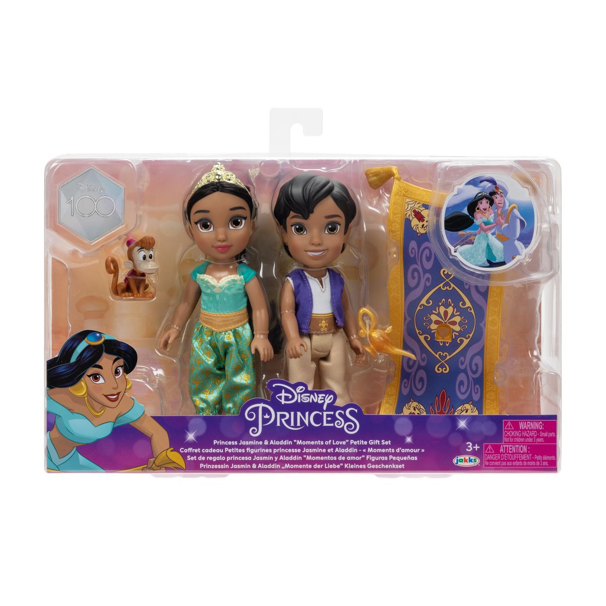 JAKKS Coffret Figurine Jasmin et Aladdin 15 cm