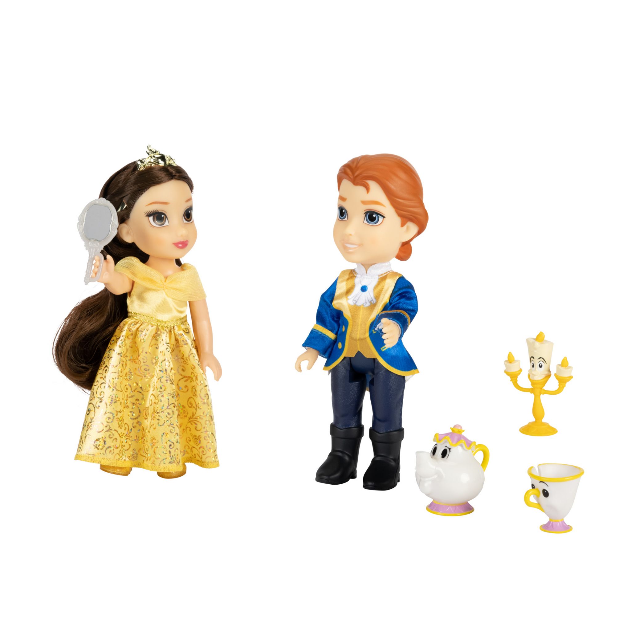 Voir la diapositive 2 : JAKKS Coffret Figurine La Belle et la Bête 15 cm + Accessoires