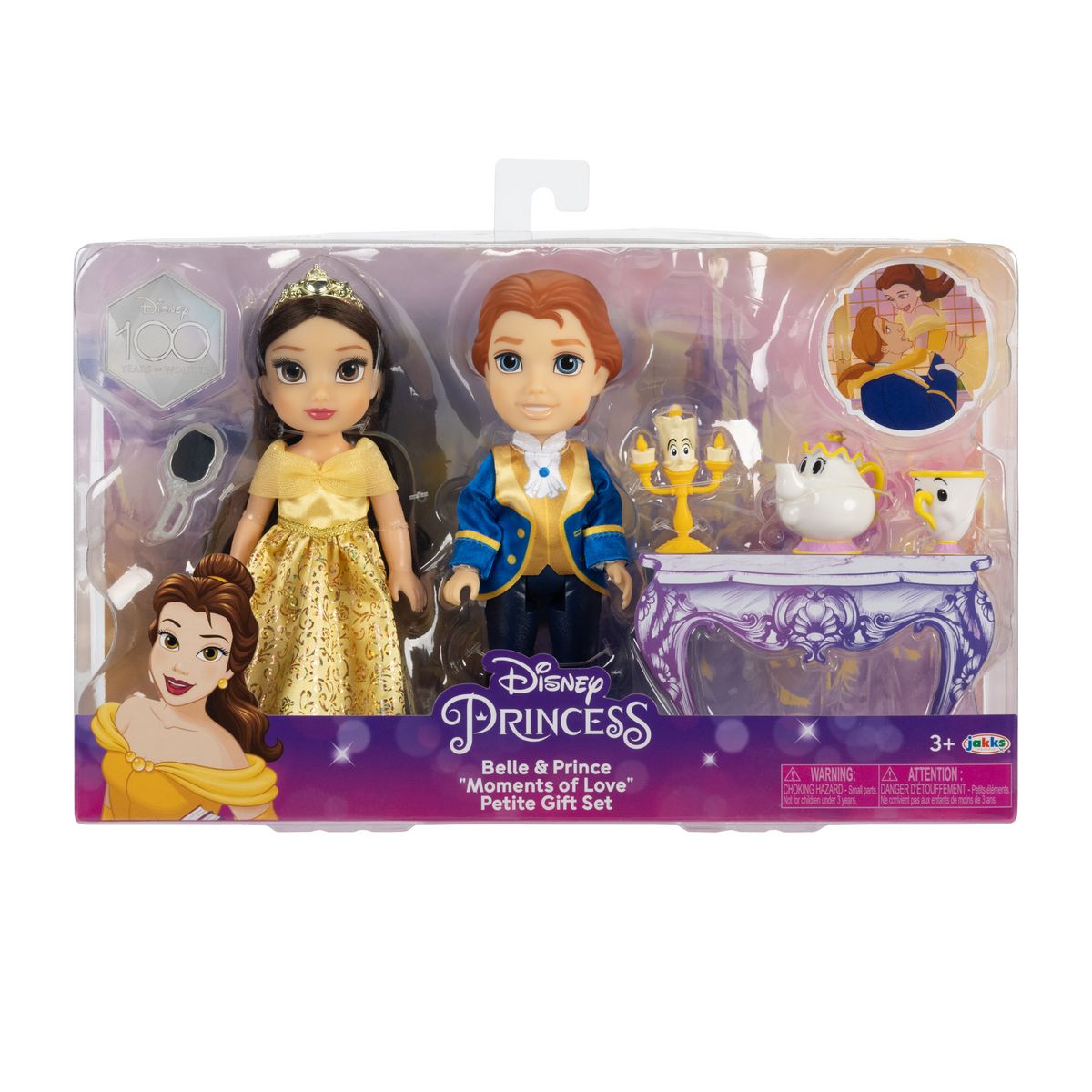 JAKKS Coffret Figurine La Belle et la Bête 15 cm + Accessoires