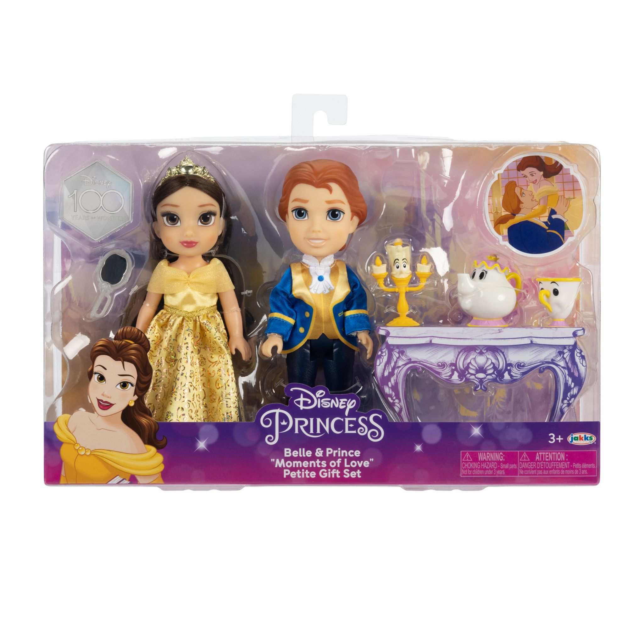Voir la diapositive 3 : JAKKS Coffret Figurine La Belle et la Bête 15 cm + Accessoires