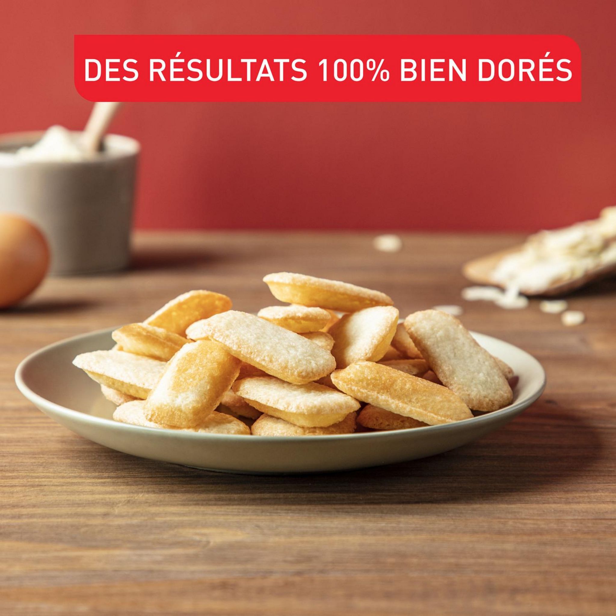 Voir la diapositive 2 : TEFAL Moule à financier Perfectbake mini financiers