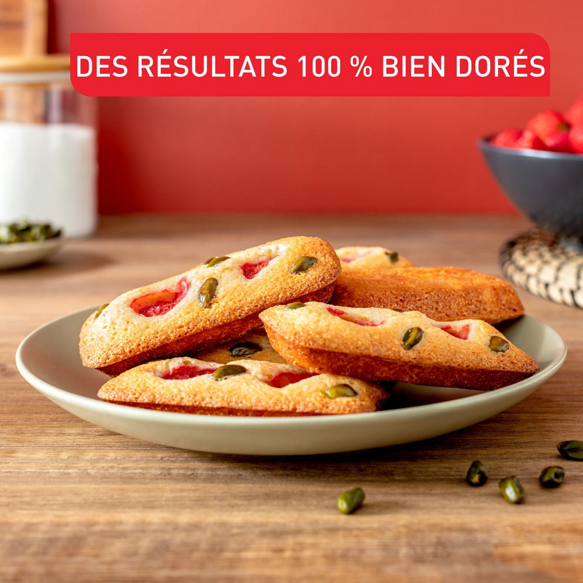 Voir la diapositive 2 : TEFAL Moule 6 mini financiers Perfectbake