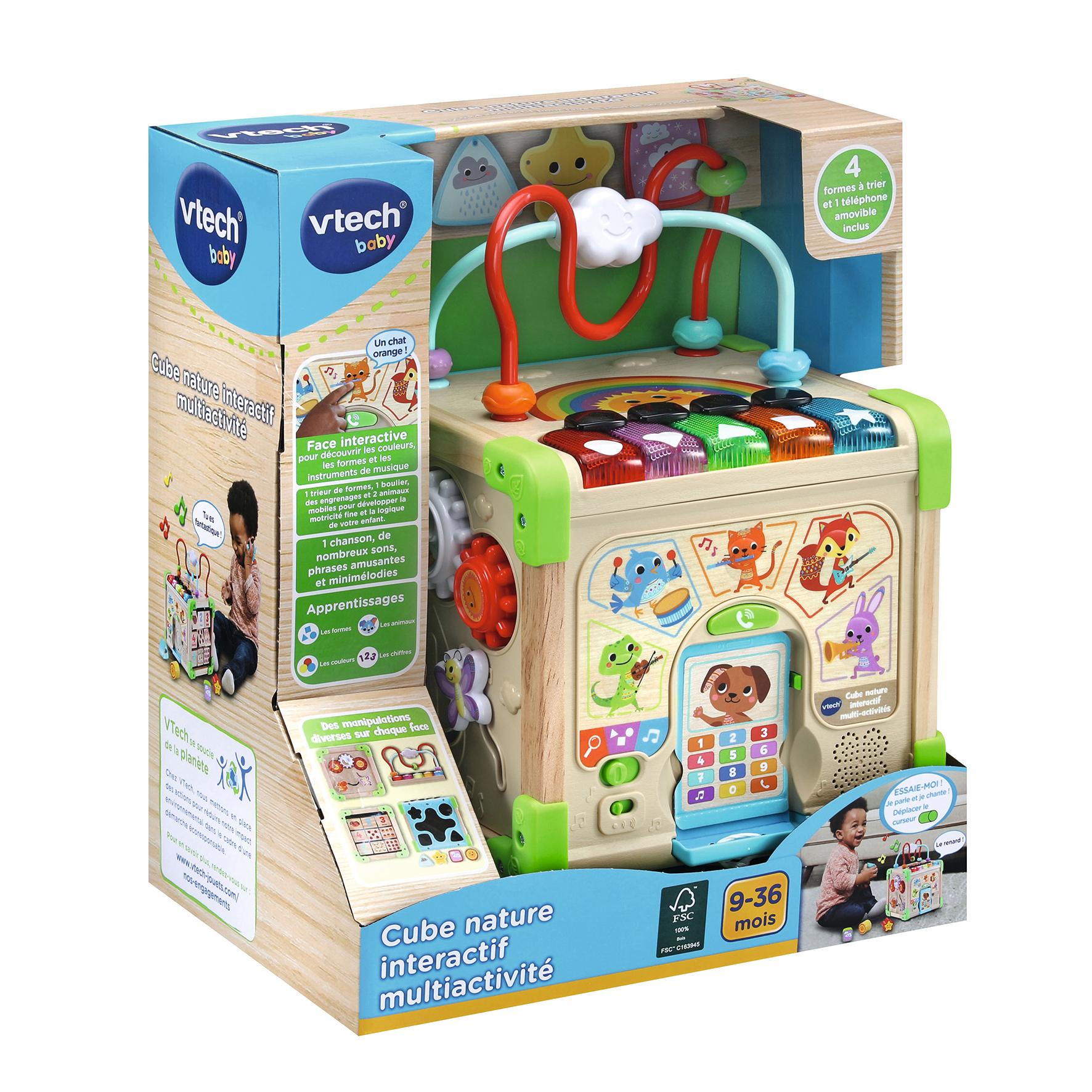 Voir la diapositive 7 : VTECH Cube Nature Interactif Multi Activités