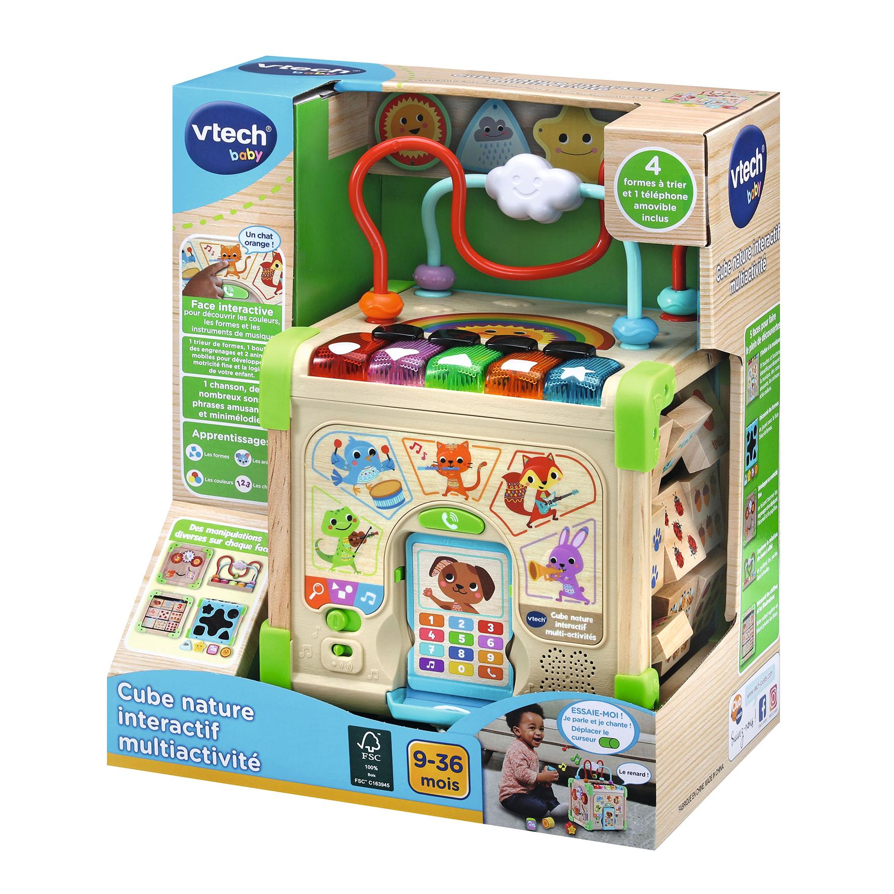 Voir la diapositive 8 : VTECH Cube Nature Interactif Multi Activités