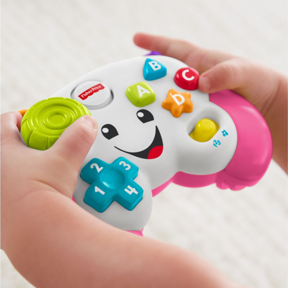 MATTEL Manette de jeux et d'apprentissage - Rose
