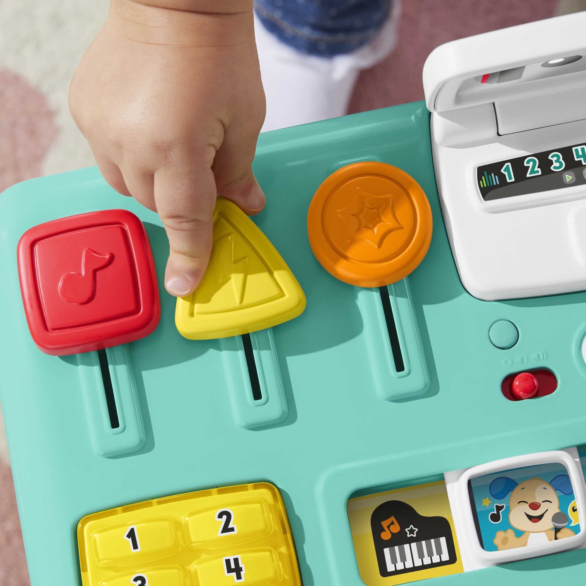 Voir la diapositive 3 : MATTEL Ma table d'activités de DJ Fisher Price