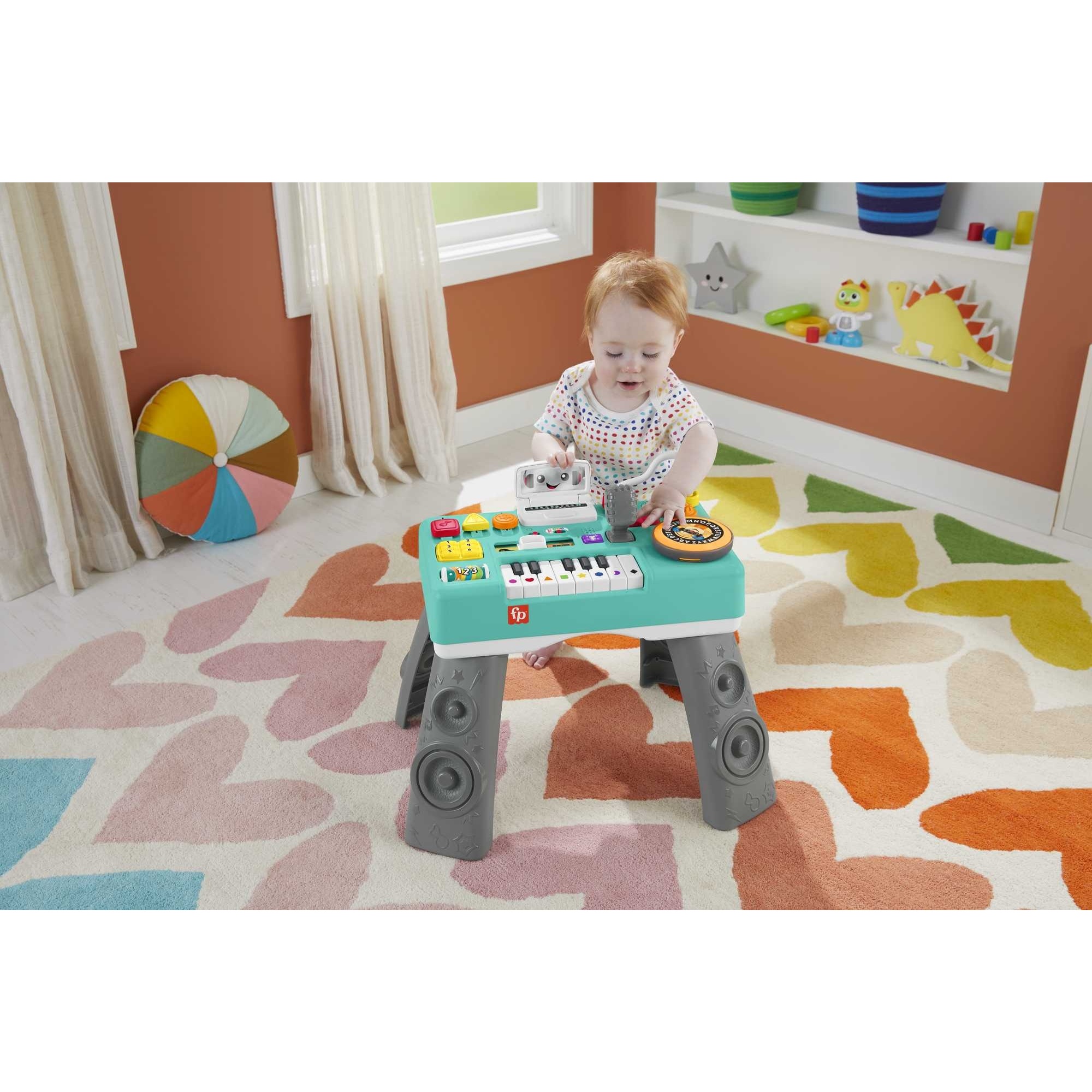 Voir la diapositive 5 : MATTEL Ma table d'activités de DJ Fisher Price