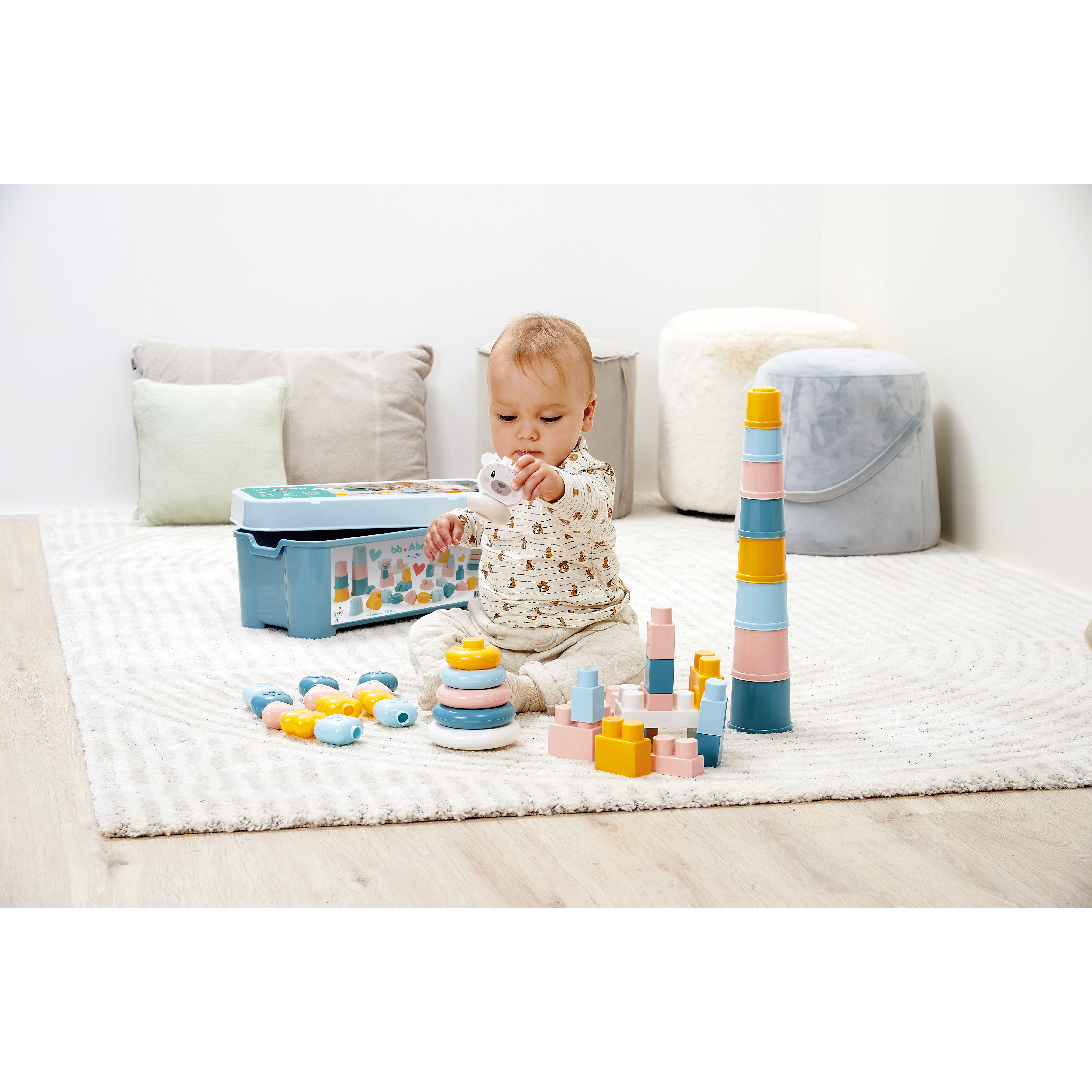 Voir la diapositive 2 : ECOIFFIER Coffret Abrick bb 4 en 1