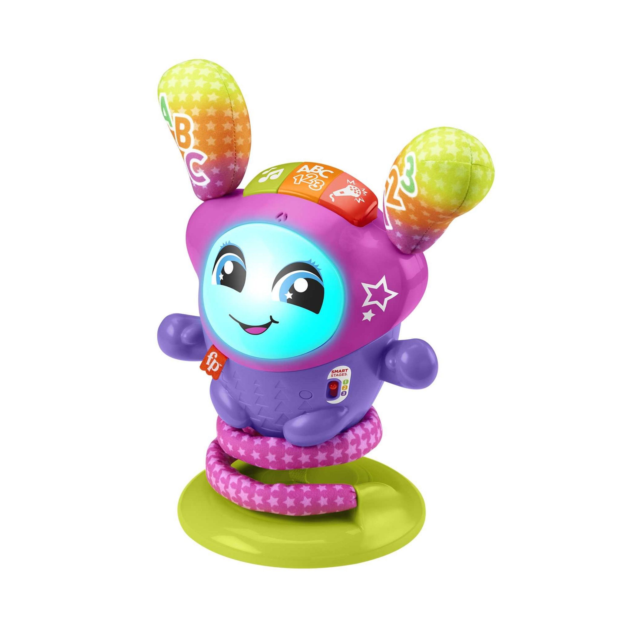 Voir la diapositive 5 : MATTEL Fisher-price - DJ Le robot danseur à rebond rose