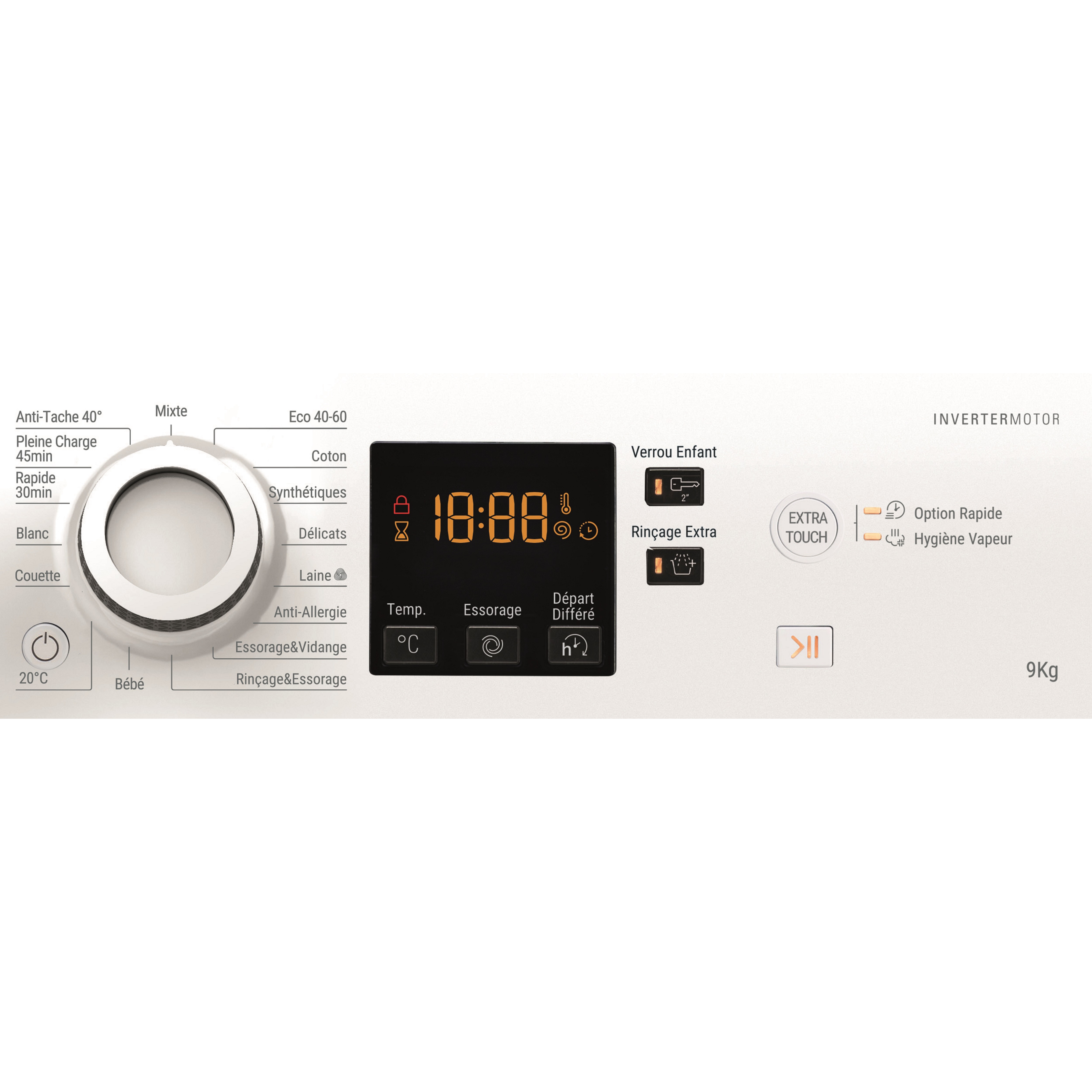 Voir la diapositive 4 : HOTPOINT Lave linge hublot à induction NS944CWWFRN, 9 kg, 1400 T/min, C