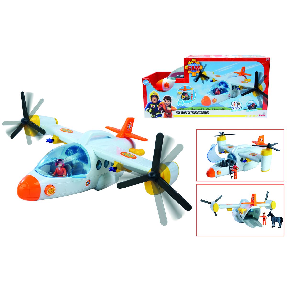 SMOBY Sam le pompier - Avion de sauvetage