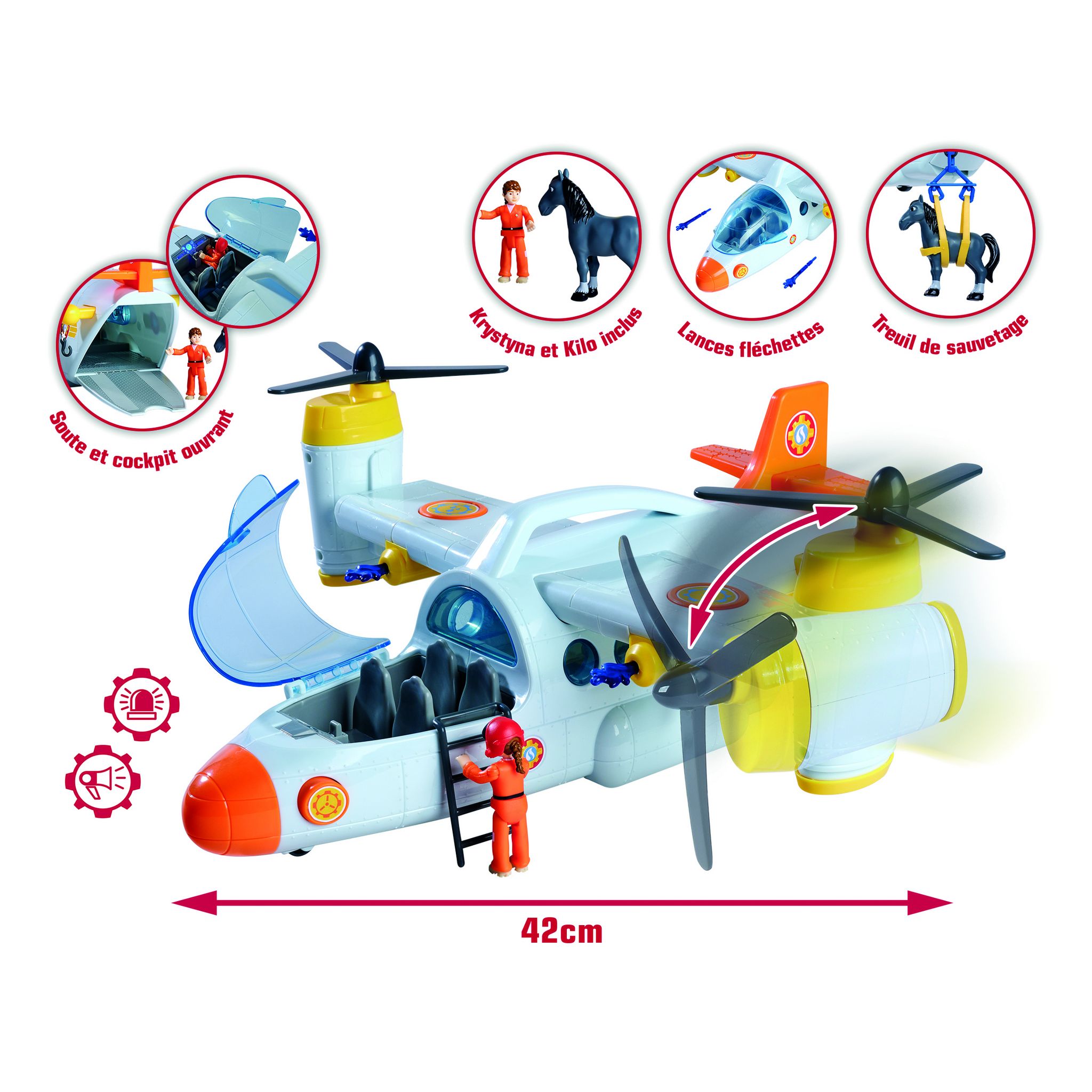 Voir la diapositive 9 : SMOBY Sam le pompier - Avion de sauvetage